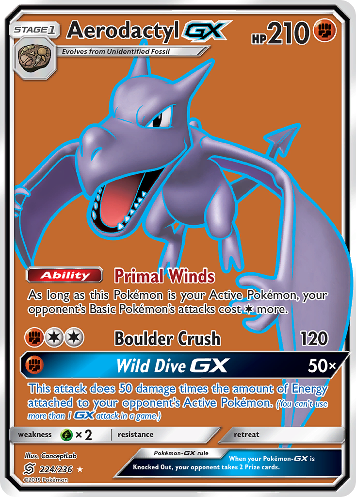 Rare ultra sm11-224 – Pokémon Aerodactyl-GX - 224/236 - Rare Ultra [sm11-224] [Ultra] - Aerodactyl-GX - 224/236 - Rare Ultra