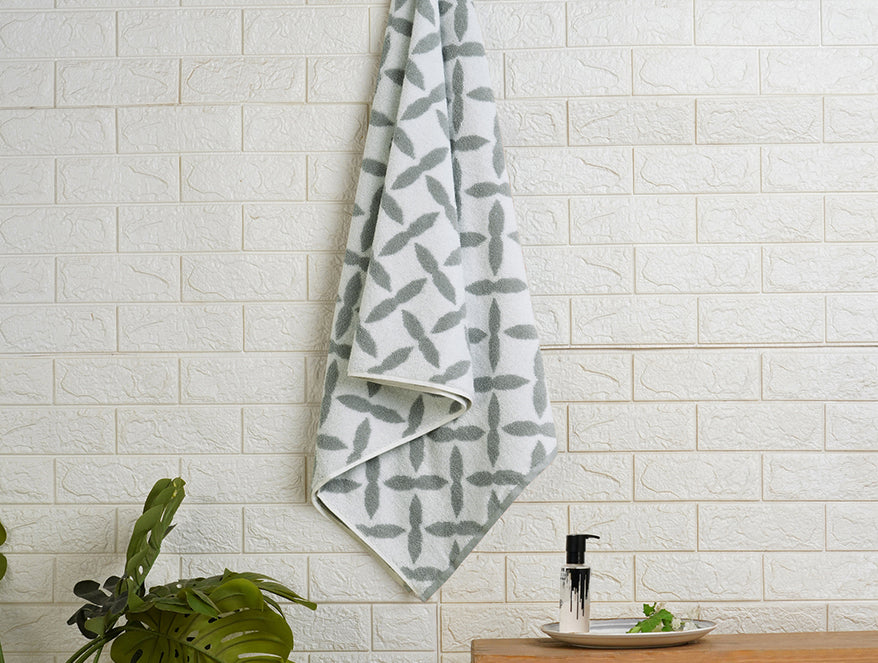 100 cotton bath – Spaces India High Rise - Grey 100% Cotton Bath Towel - Mirabella By Spaces