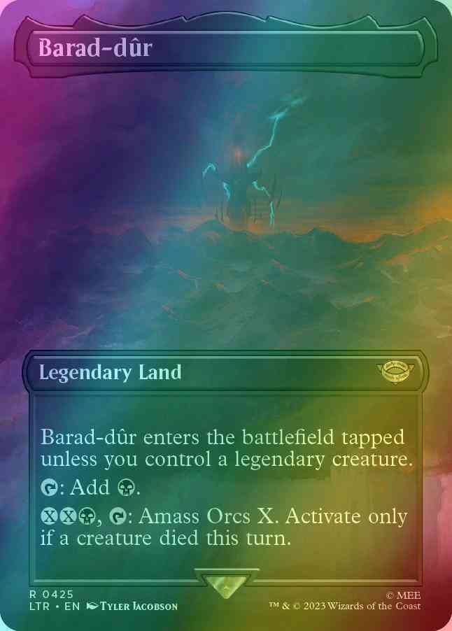 Borderless the lord – Magic Barad-dûr [425] [Borderless] [The Lord of the Rings: Tales of Middle-earth] [Foil]