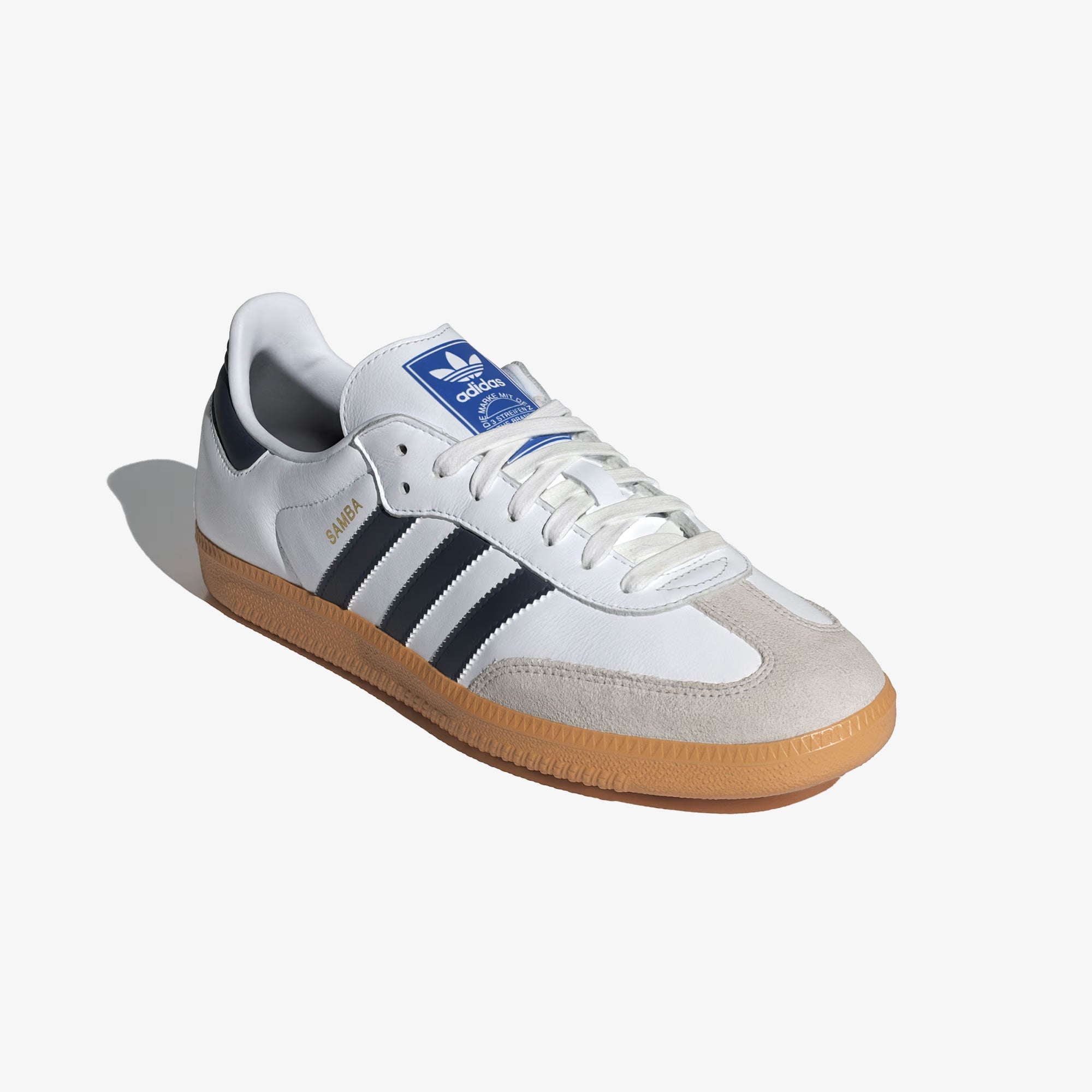 Adidas Originals | SAMBA OG { CLOUD WHITE/NIGHT INDIGO/GUM - view 2