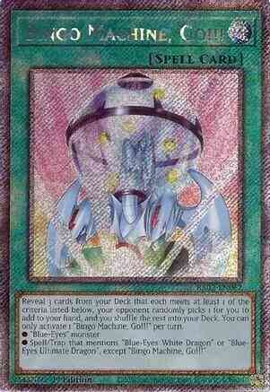 Bingo machine go – Yu-Gi-Oh! Bingo Machine, Go!!! - RA02-EN062 - Platinum Secret Rare - 1st Edition