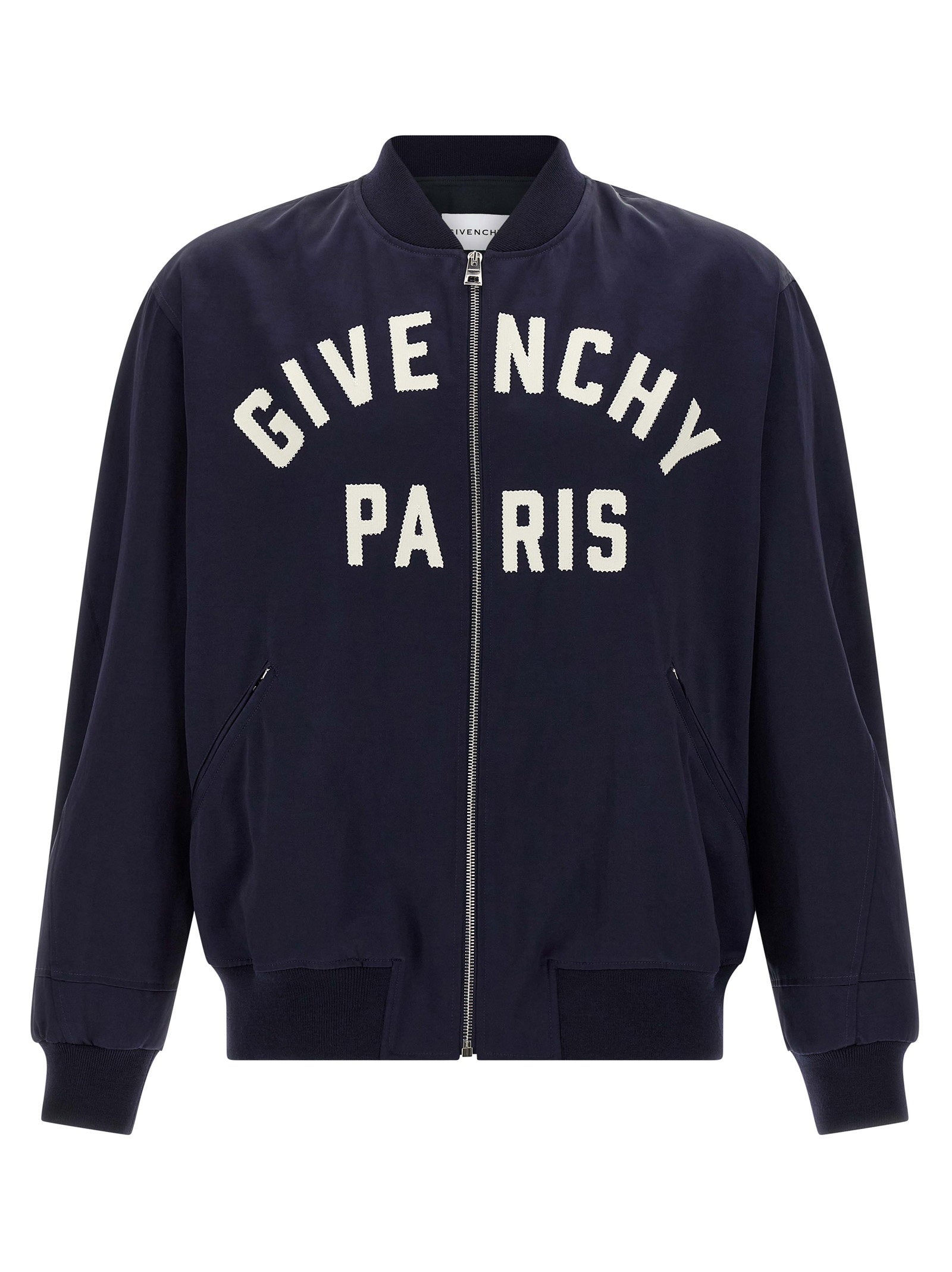 Givenchy Logo Bomber Jacket – 53% cotton, 47% acetate