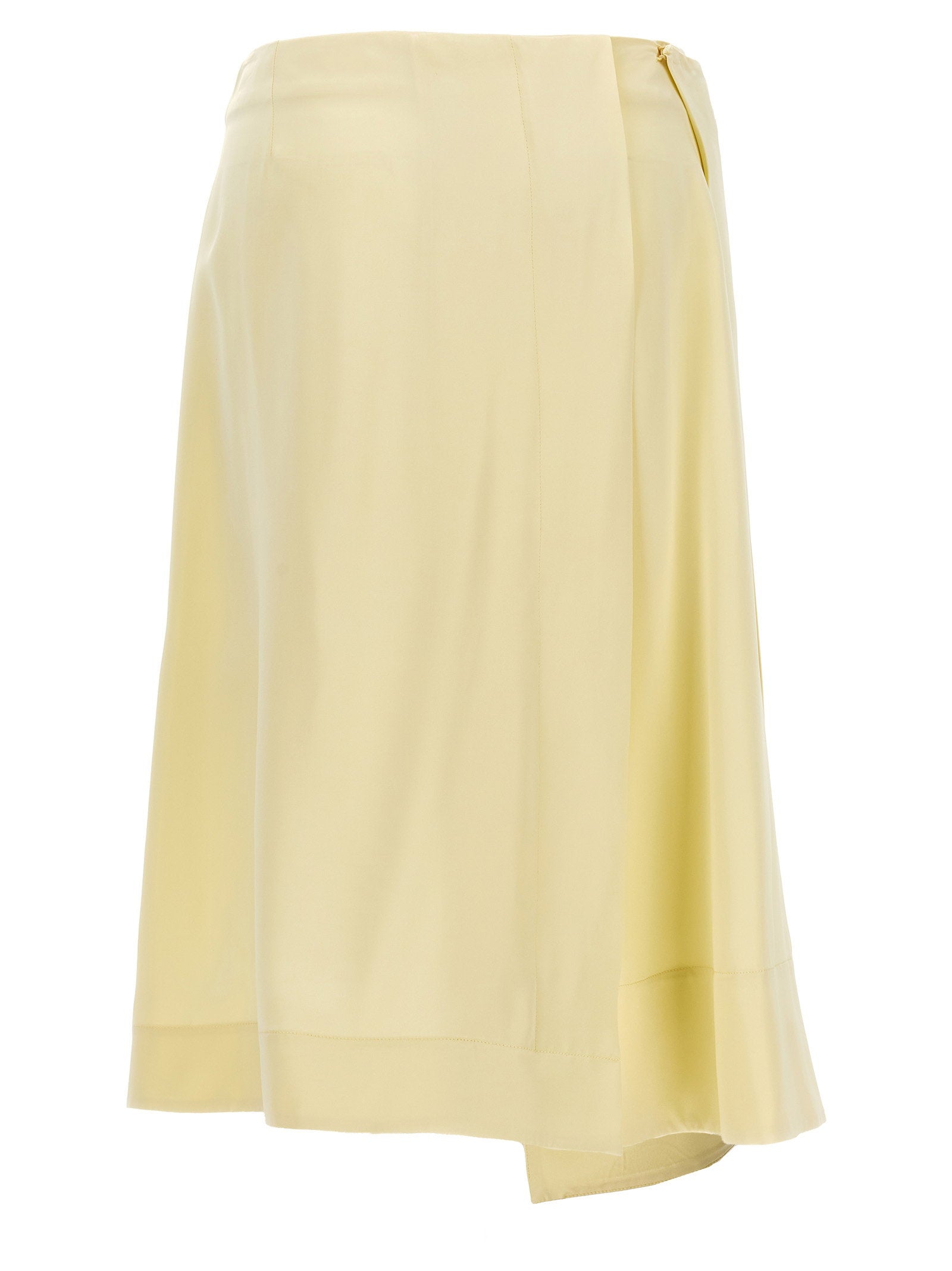 Jil Sander Satin Skirt With Side Slit – 100% viscose - view 2