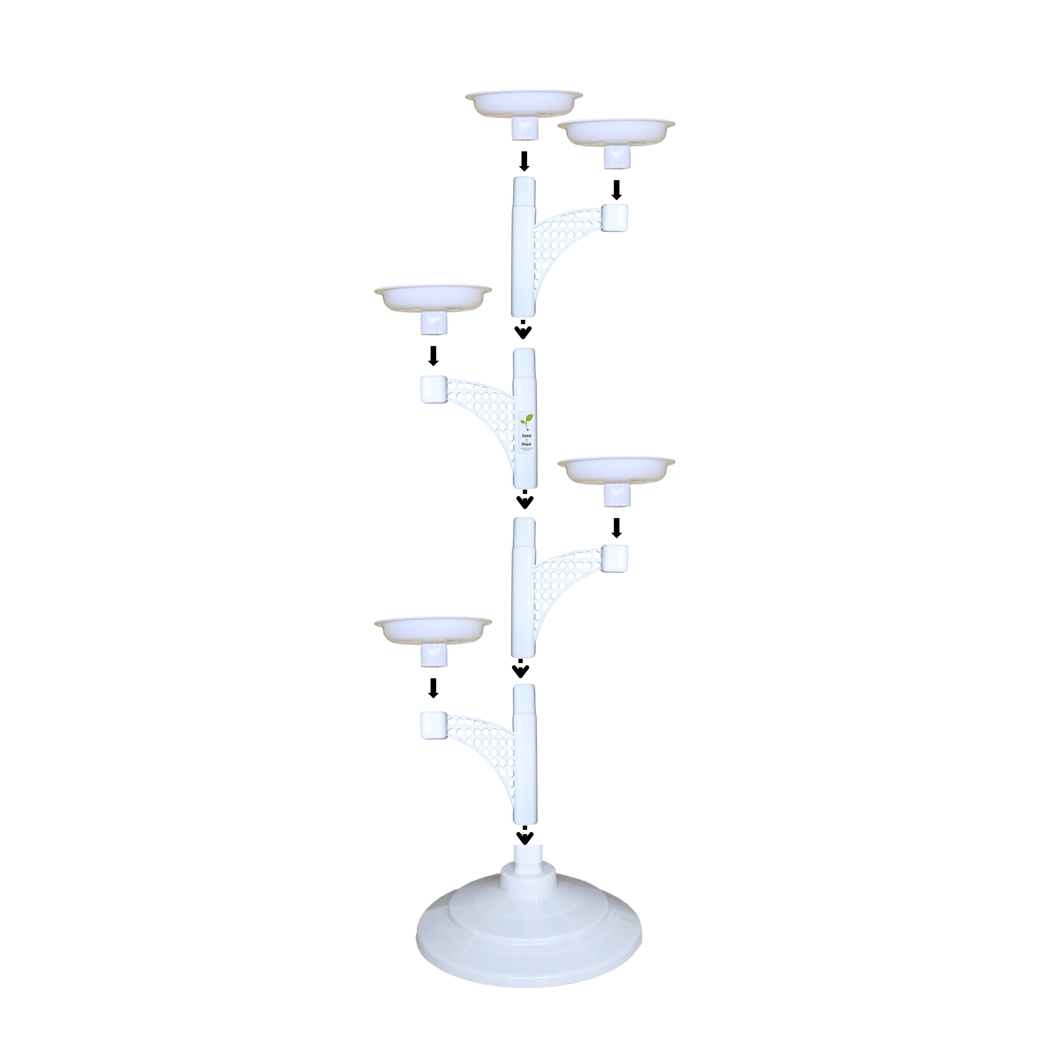 Seed2Plant 5-Tier Decorative Plant Stand - Multiple Configuration Options - view 4