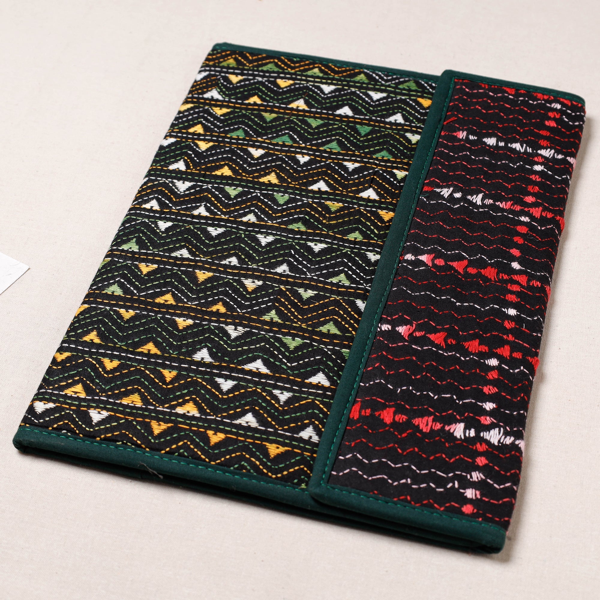 ASALKAAR Bengal Kantha Work Handcrafted File Folder - view 2