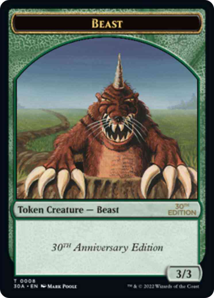 Beast token 08 – Magic Beast Token [08] [30th Anniversary Edition: Tokens] [Non-Foil]