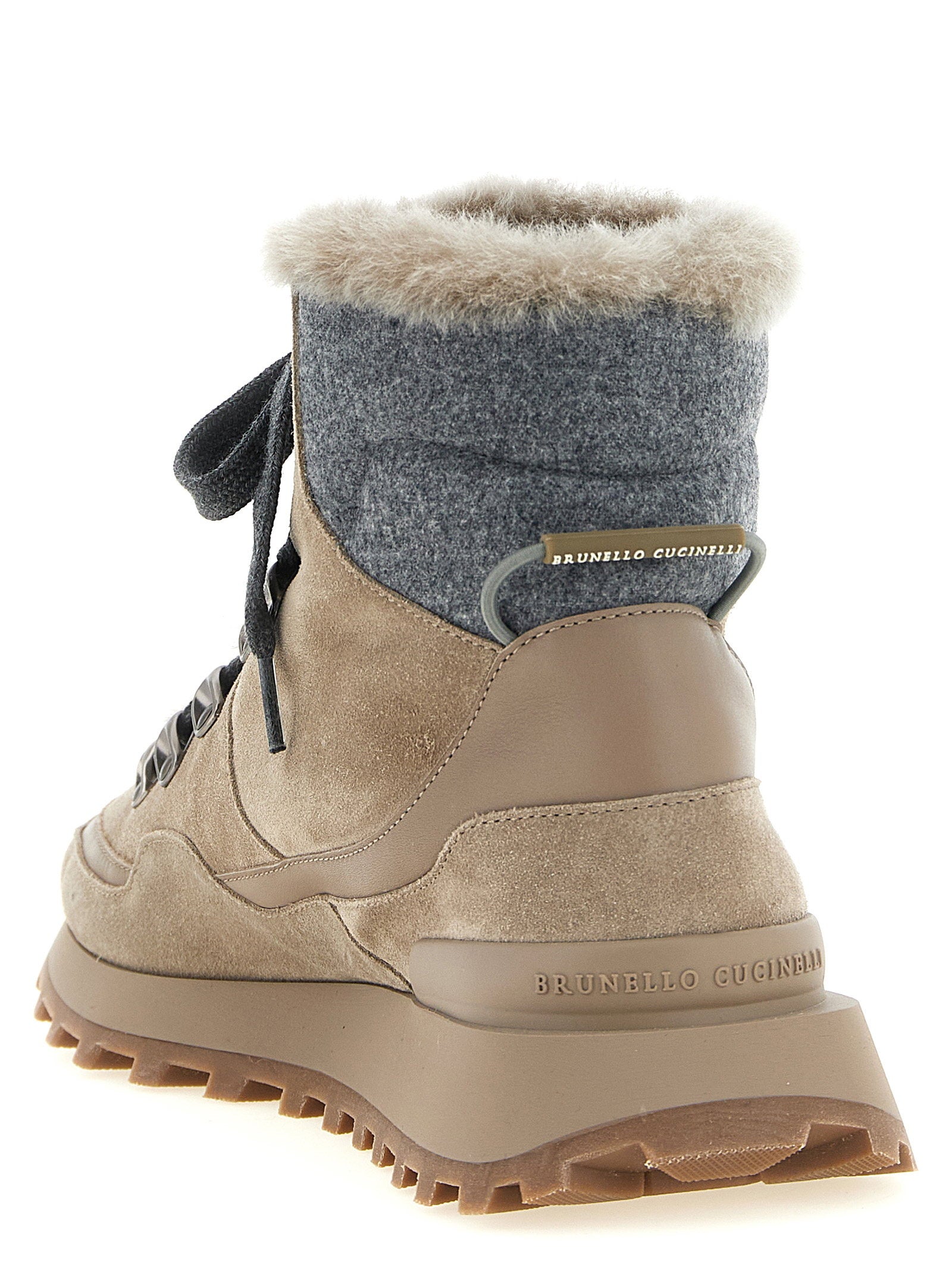 Brunello Cucinelli Lace-up Ankle Boots With Hooks - view 3
