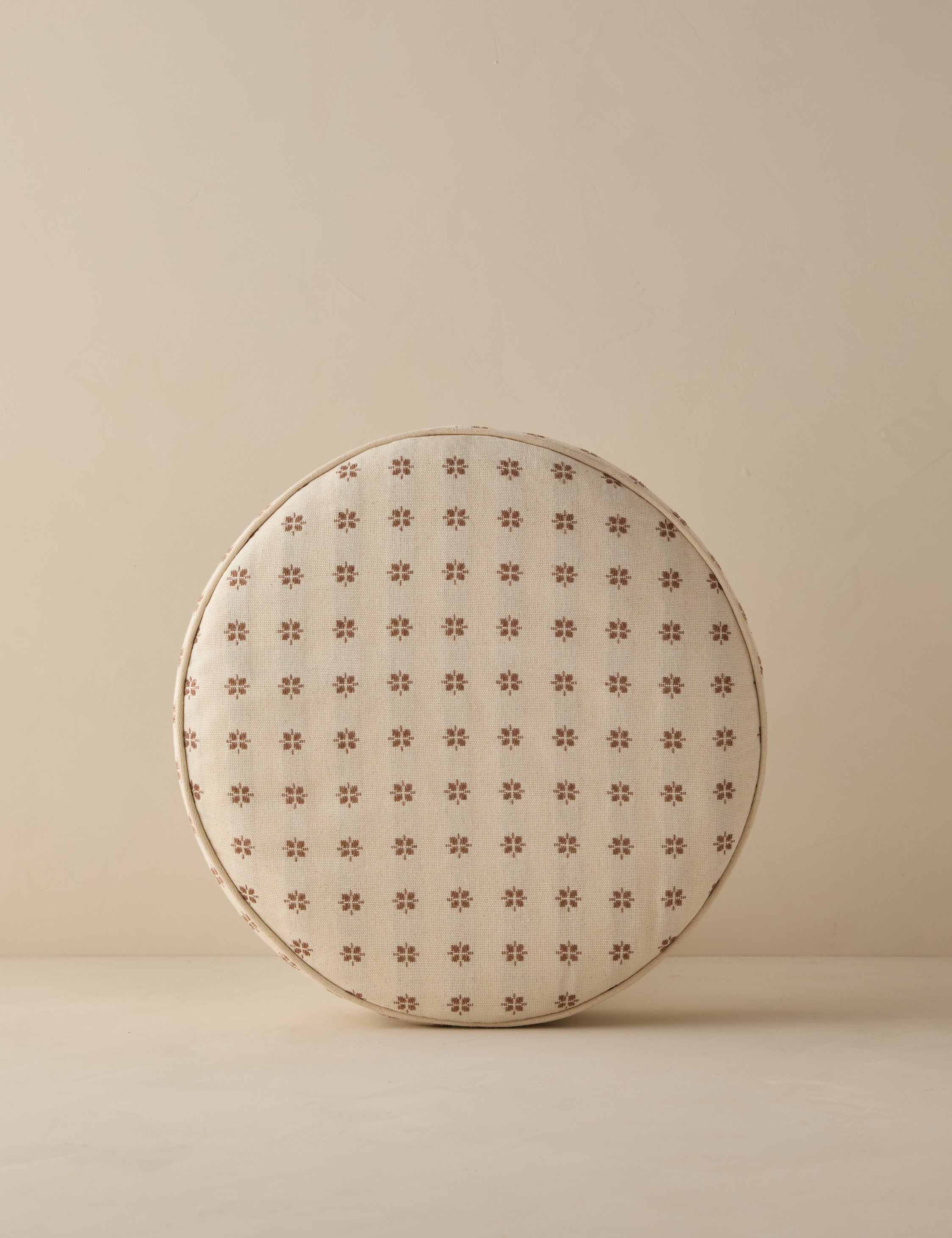 Lulu and Georgia Viveka Round Pillow – Ivory