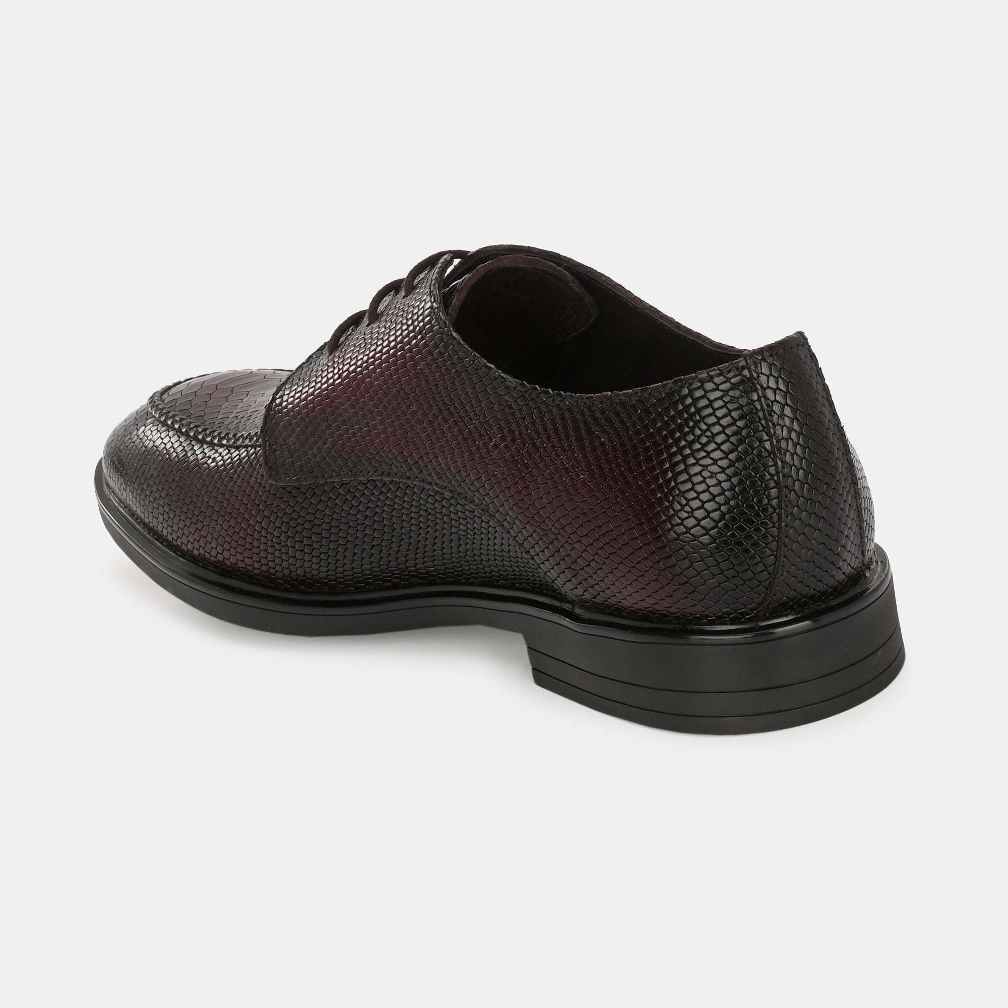 Cherry Textured Lace-Up Shoes by Lafattio - view 5