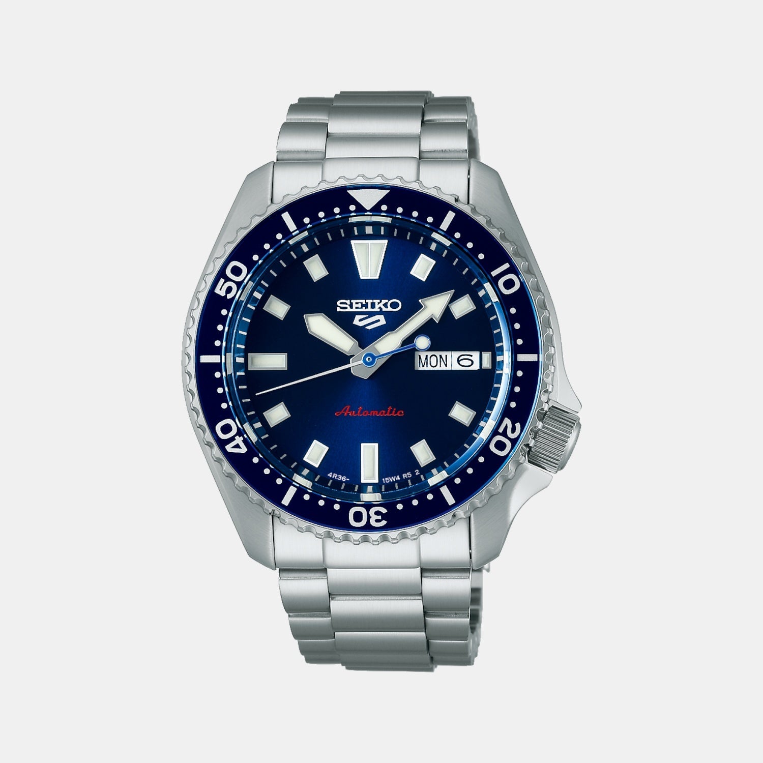 Seiko 5 Sports Men Automatic Blue Dial Analog Stainless Steel Watch SRPL83K1
