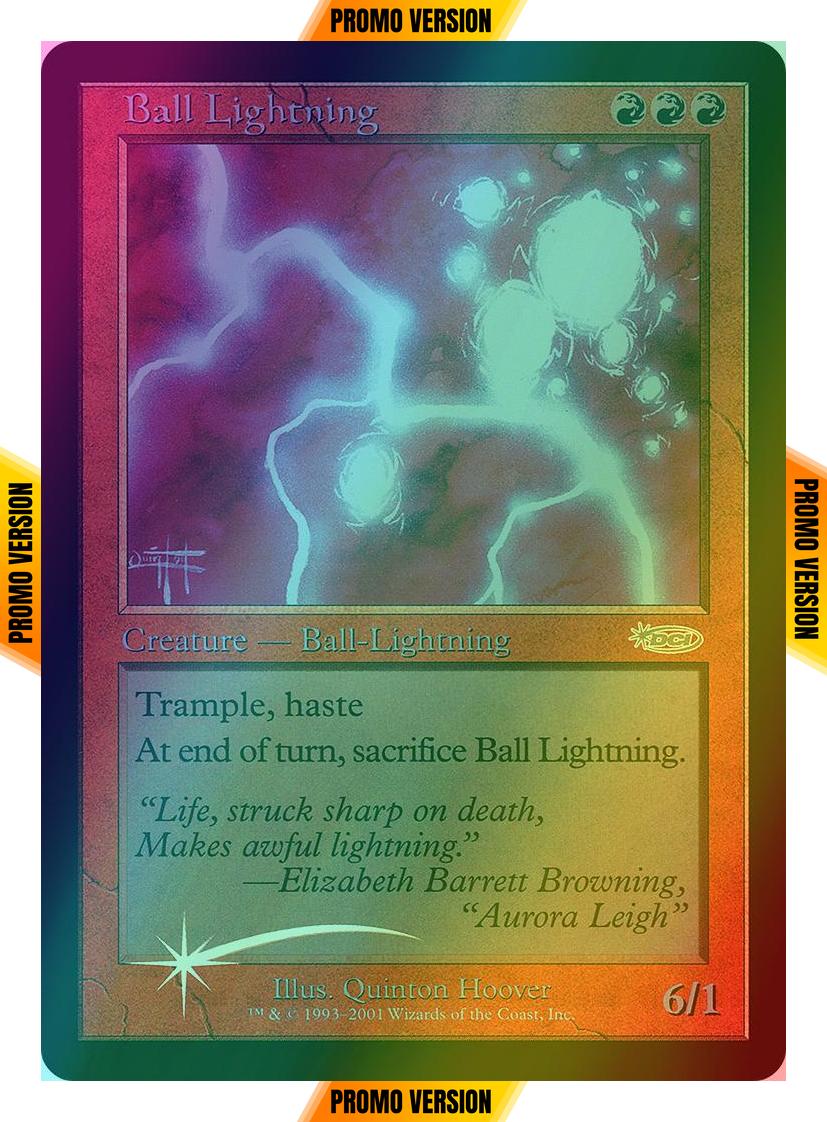 Ball lightning judge – Magic Ball Lightning [Judge Gift Cards 2001] [Foil]