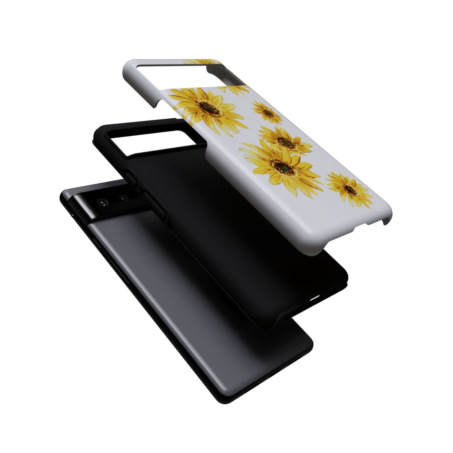 Casetry Golden Garden | Yellow Sunflower Floral Google Pixel Case - view 3