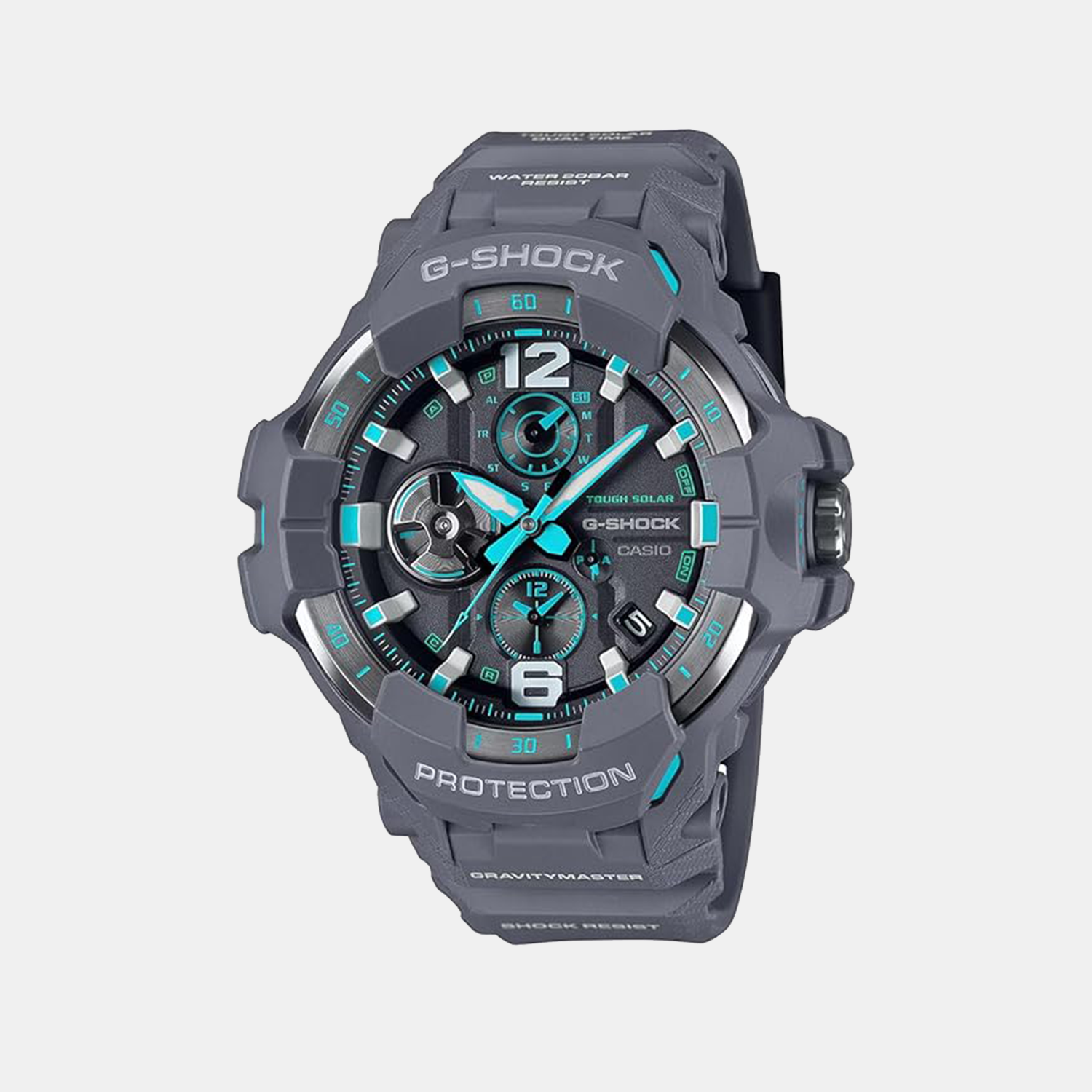 Casio G-Shock Men Quartz Grey Dial Analog-Digital Resin Watch G1570