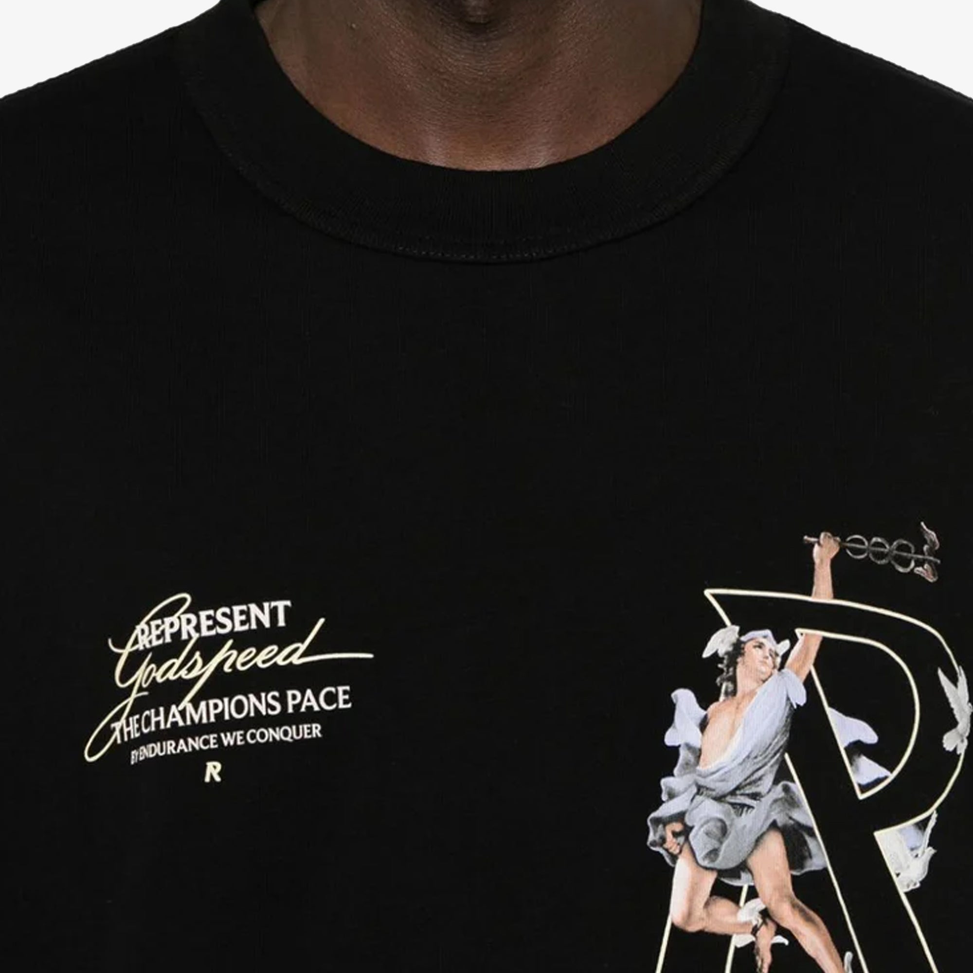 Represent | Hermes T-shirt { Jet Black - view 7