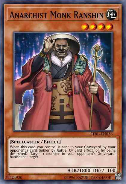 Yu-Gi-Oh! Anarchist Monk Ranshin - BP02-EN092 - Mosaic Rare - Unlimited