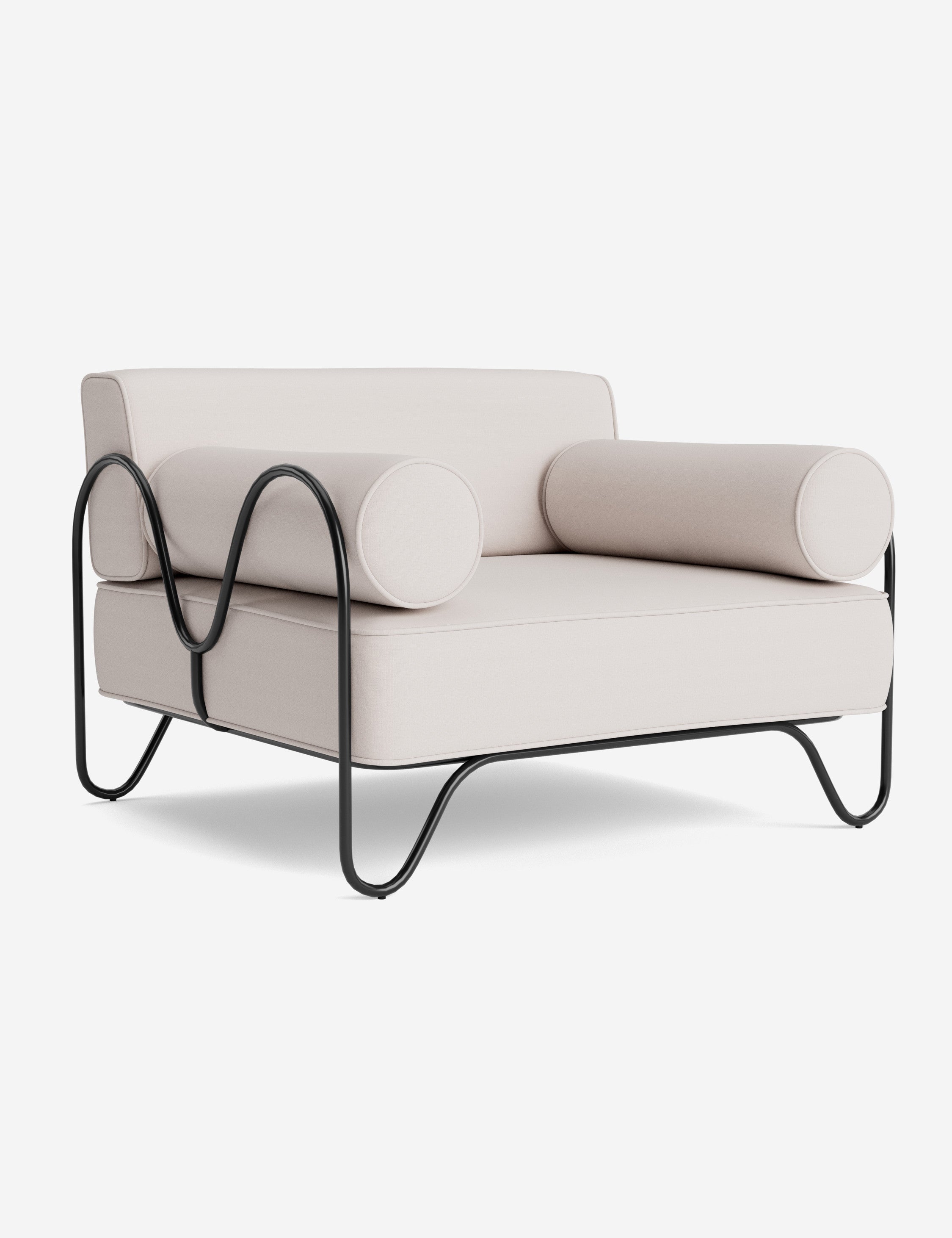 Lulu and Georgia Peggy Outdoor Accent Chair Cushion by Sarah Sherman Samuel - view 35