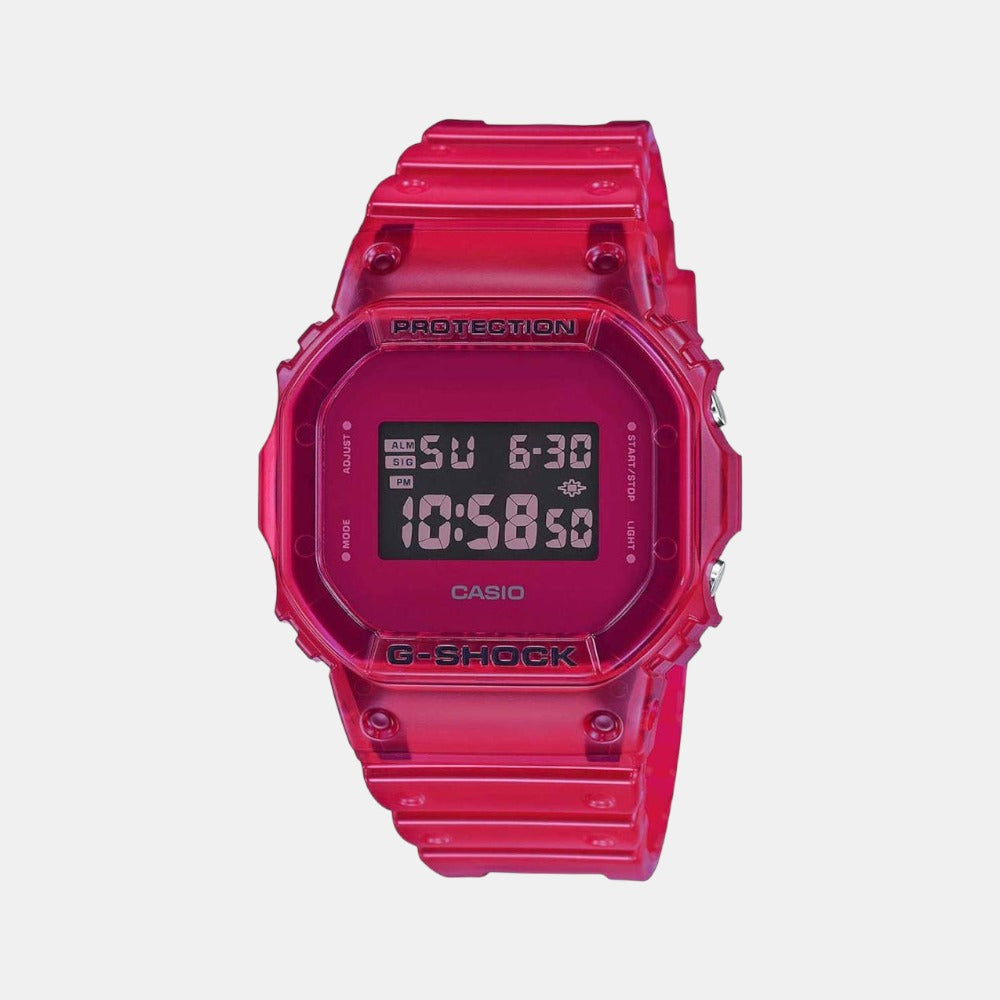 Casio G-Shock Men Quartz Pink Dial Digital Resin Watch G1005