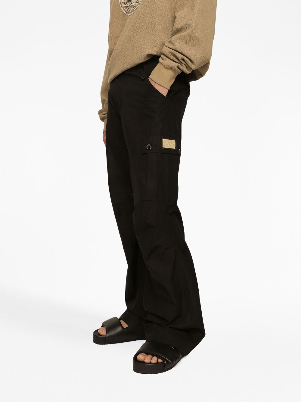Dolce & Gabbana Cargo With Logo Plaque – 100% Cotton - view 5