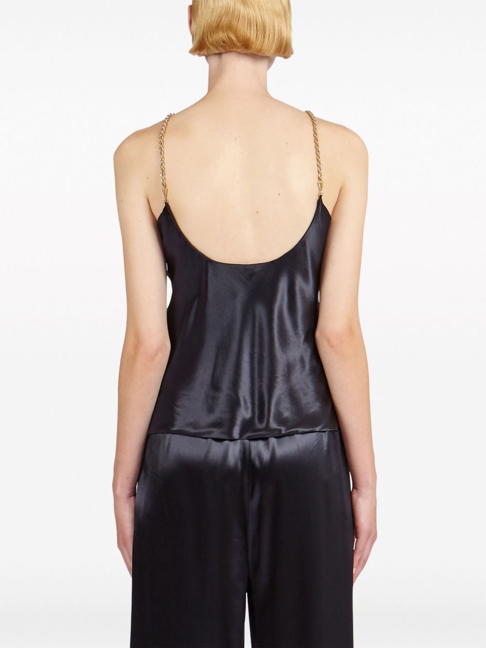 Ferragamo Satin sleeveless top – Outer: Viscose 100% - view 5