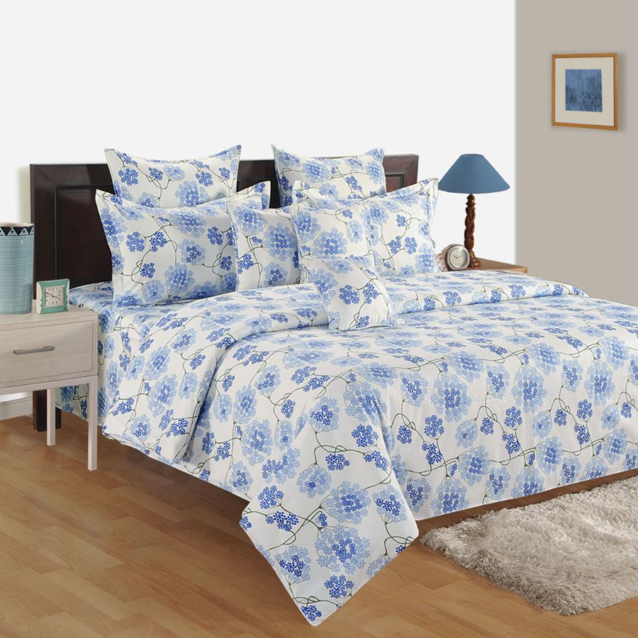 Swayam India Delicate Glory Sparkle Fitted Bed Sheet - 3358