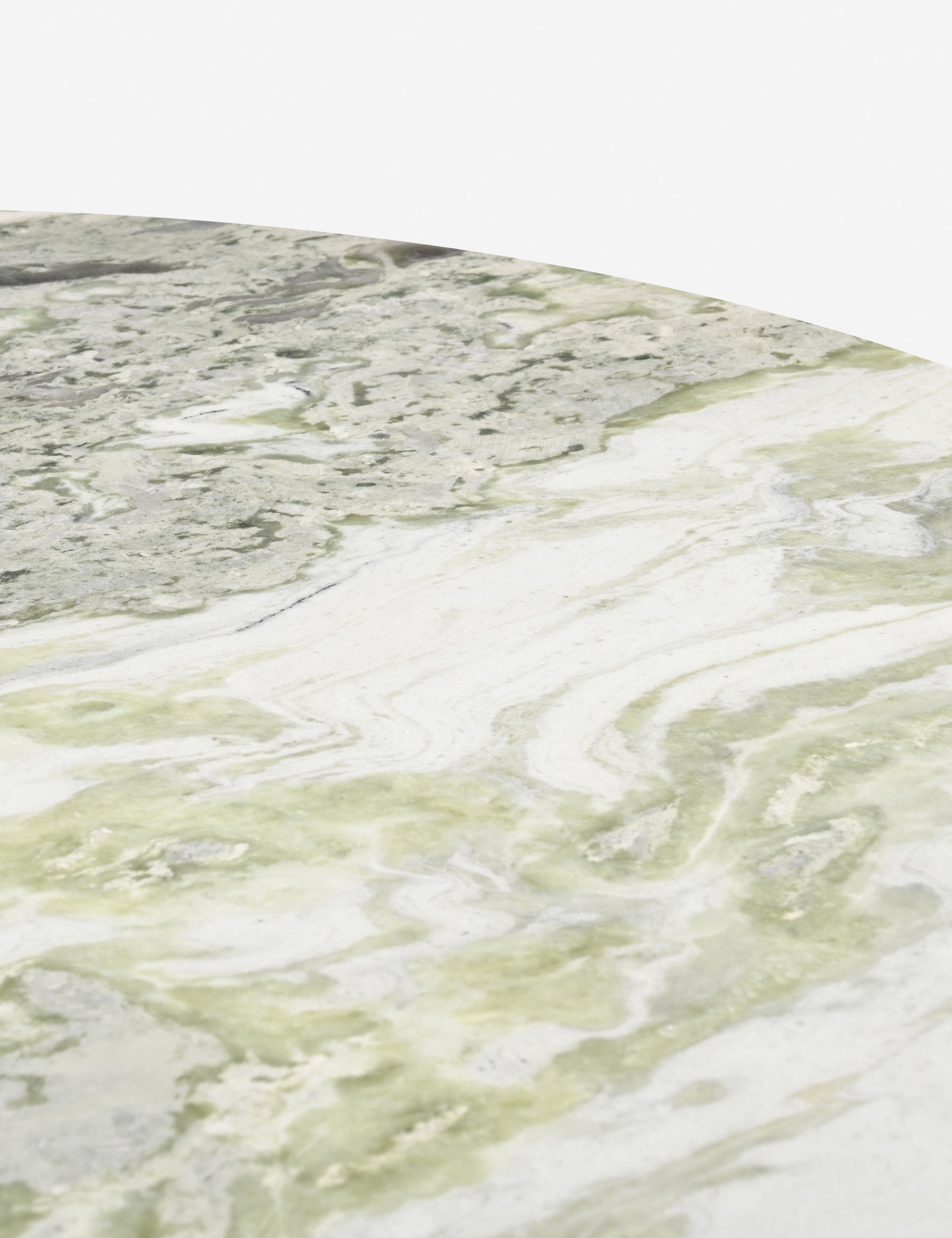 Lulu and Georgia Hendel Round Dining Table – Green Marble - view 5