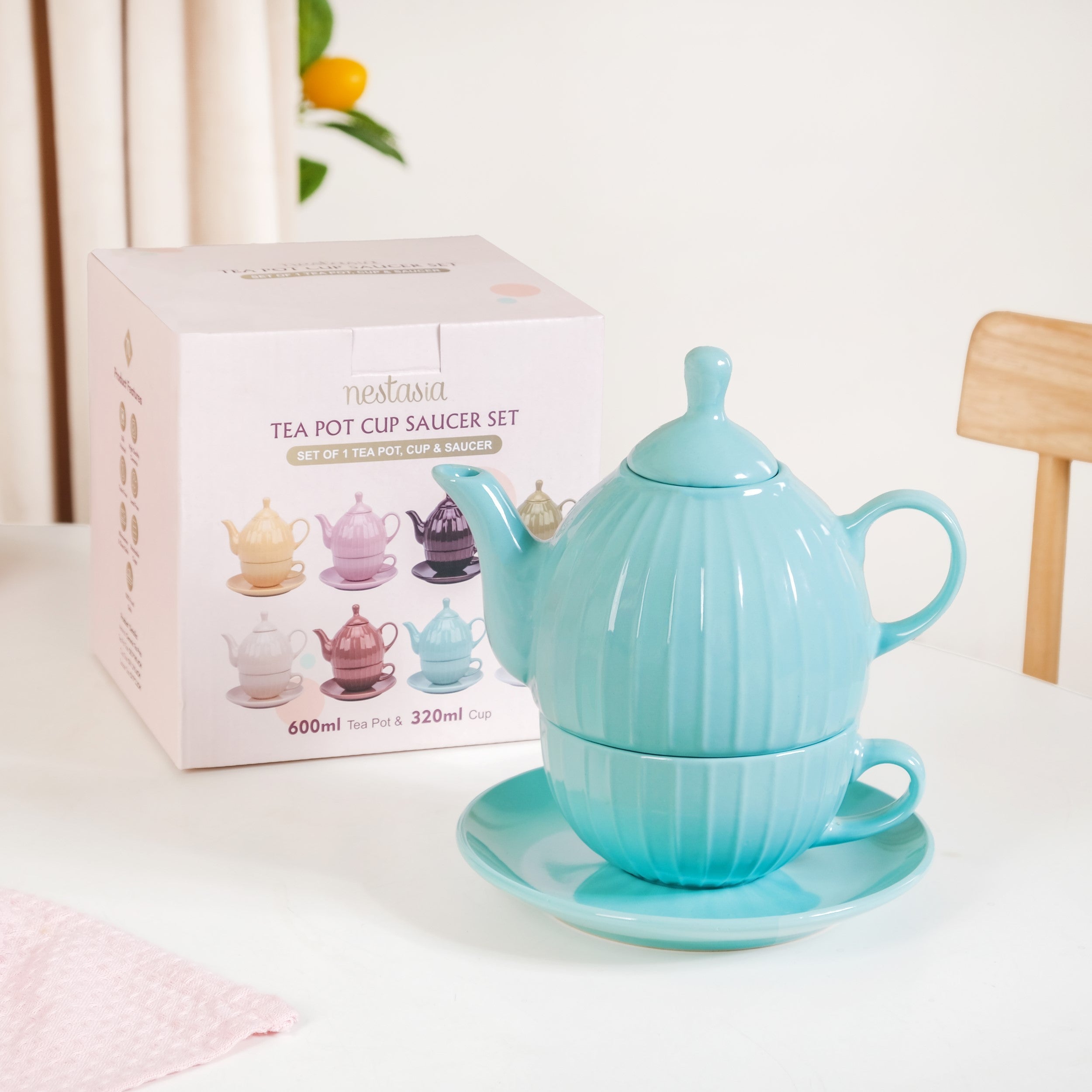 Nestasia 3 Piece Ambrosia Tea Set For 1