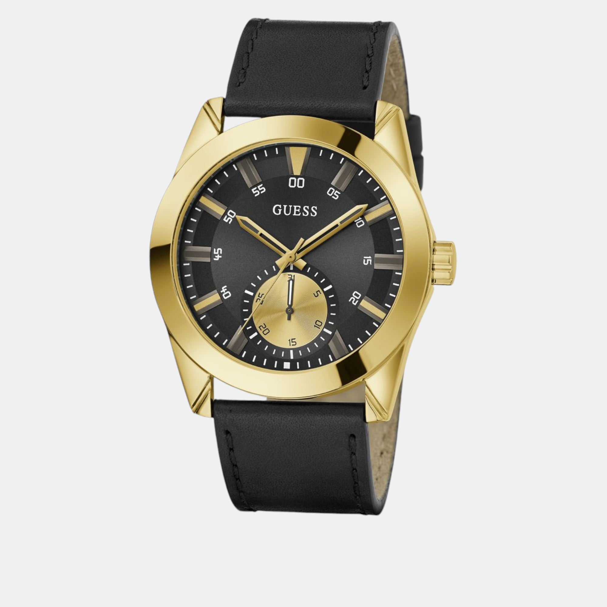 Guess Greyson Men Quartz Black Dial Analog Leather Watch GW0793G2 - view 2