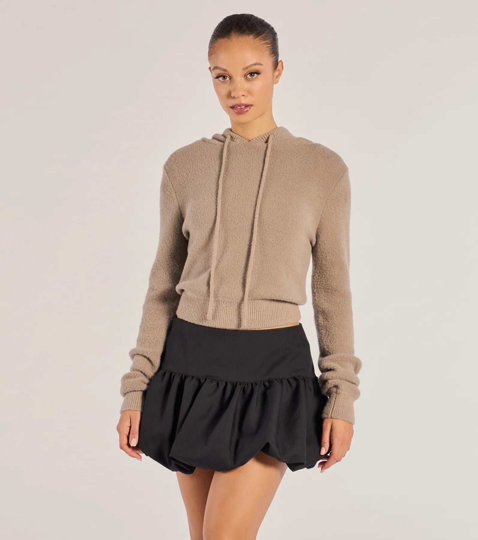 Windsor Stay Cozy Ribbed Knit Pullover Hoodie