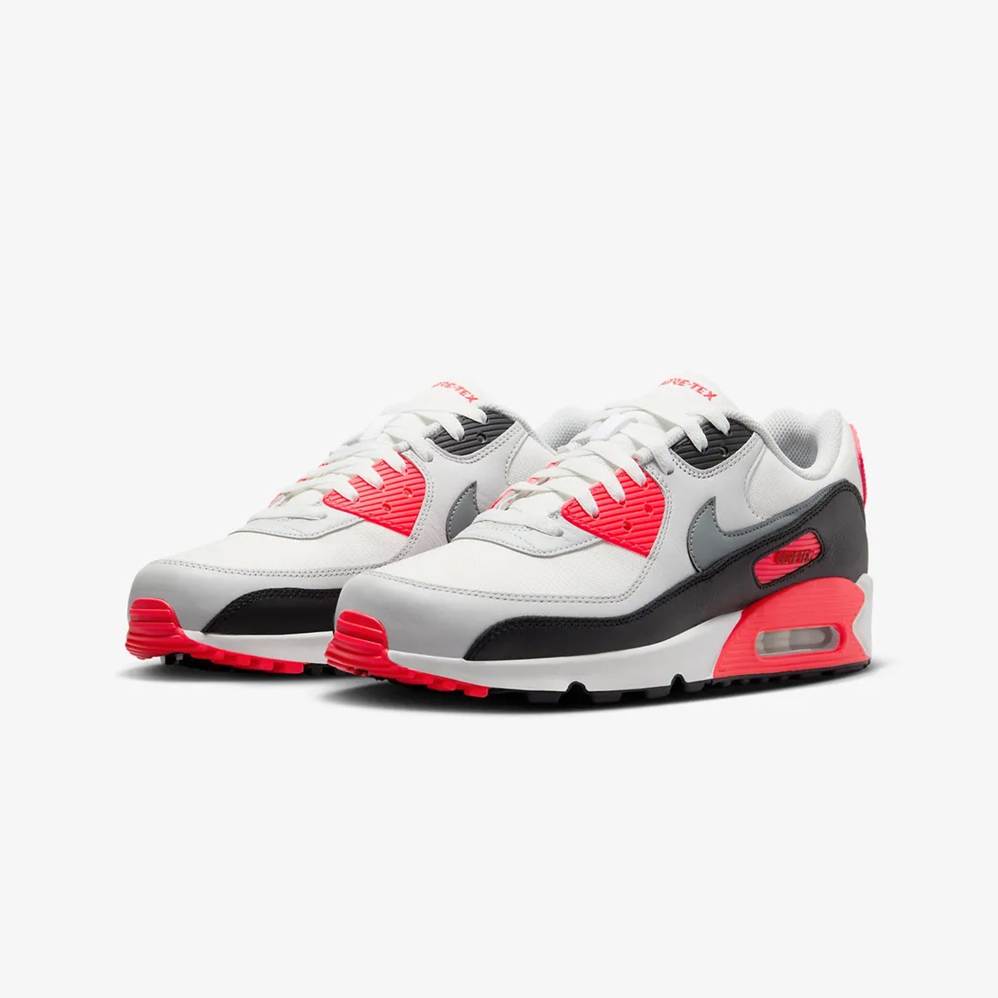 Nike | AIR MAX 90 GORE-TEX { SUMMIT WHITE/COOL GREY-BRIGHT CRIMSON