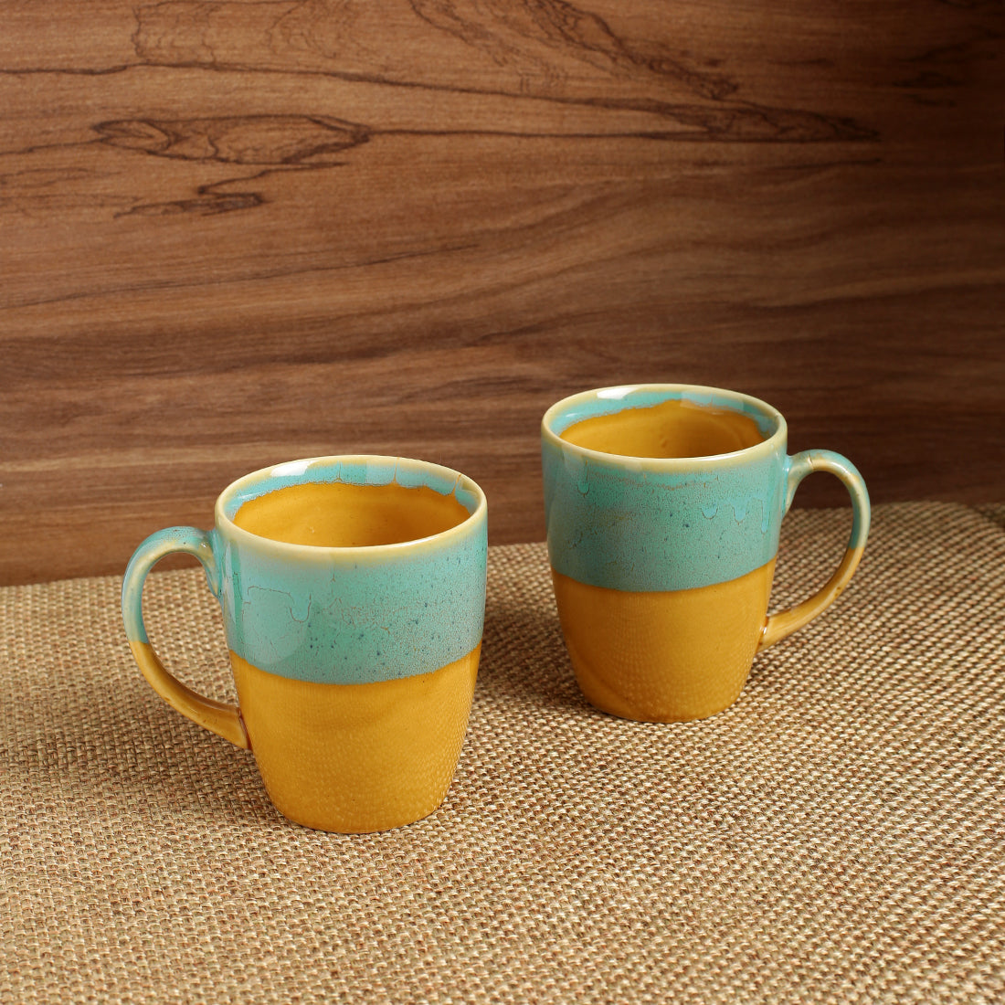 EXCLUSIVELANE 'River Rims' Studio Pottery Glazed Coffee Mugs In Ceramic (Set Of 2) - view 2