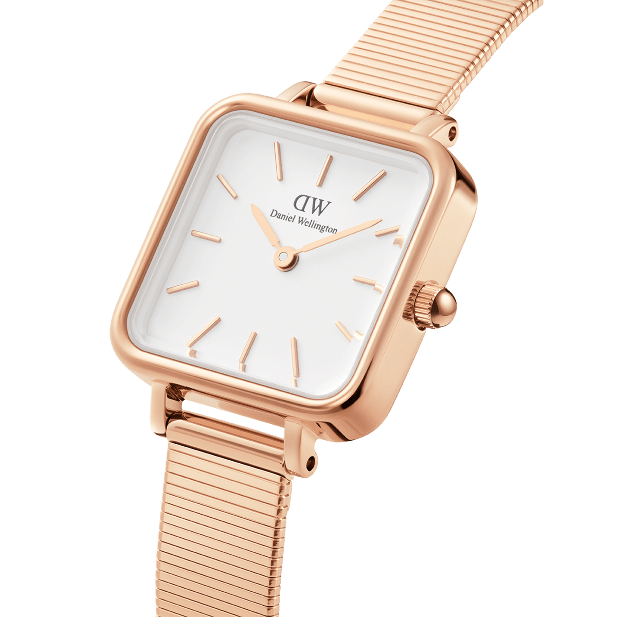 Daniel Wellington Quadro Studio White & Rose Gold