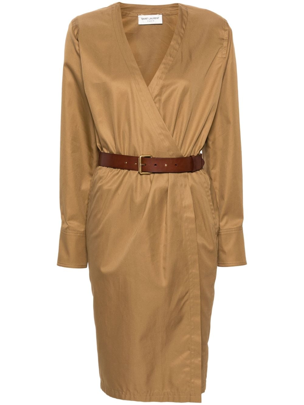 Saint Laurent belted dress – Cotton 100%