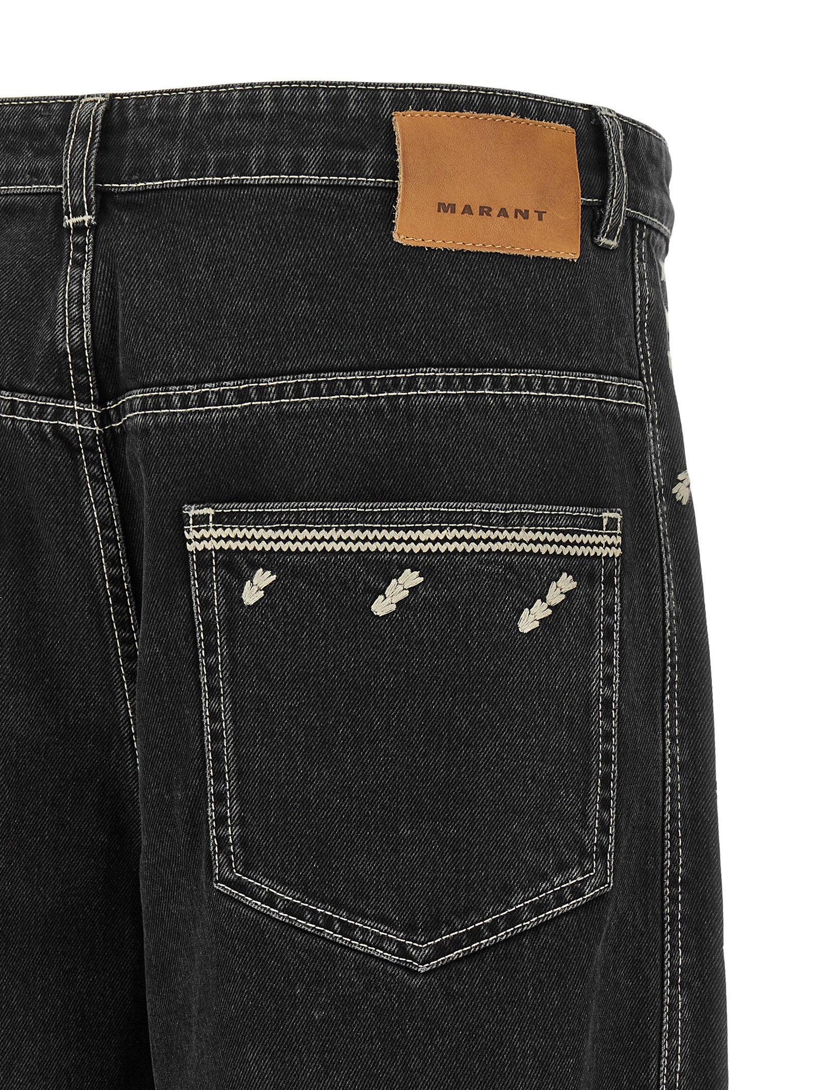 Marant Jorian Jeans With Embroideries – 100% cotton - view 5