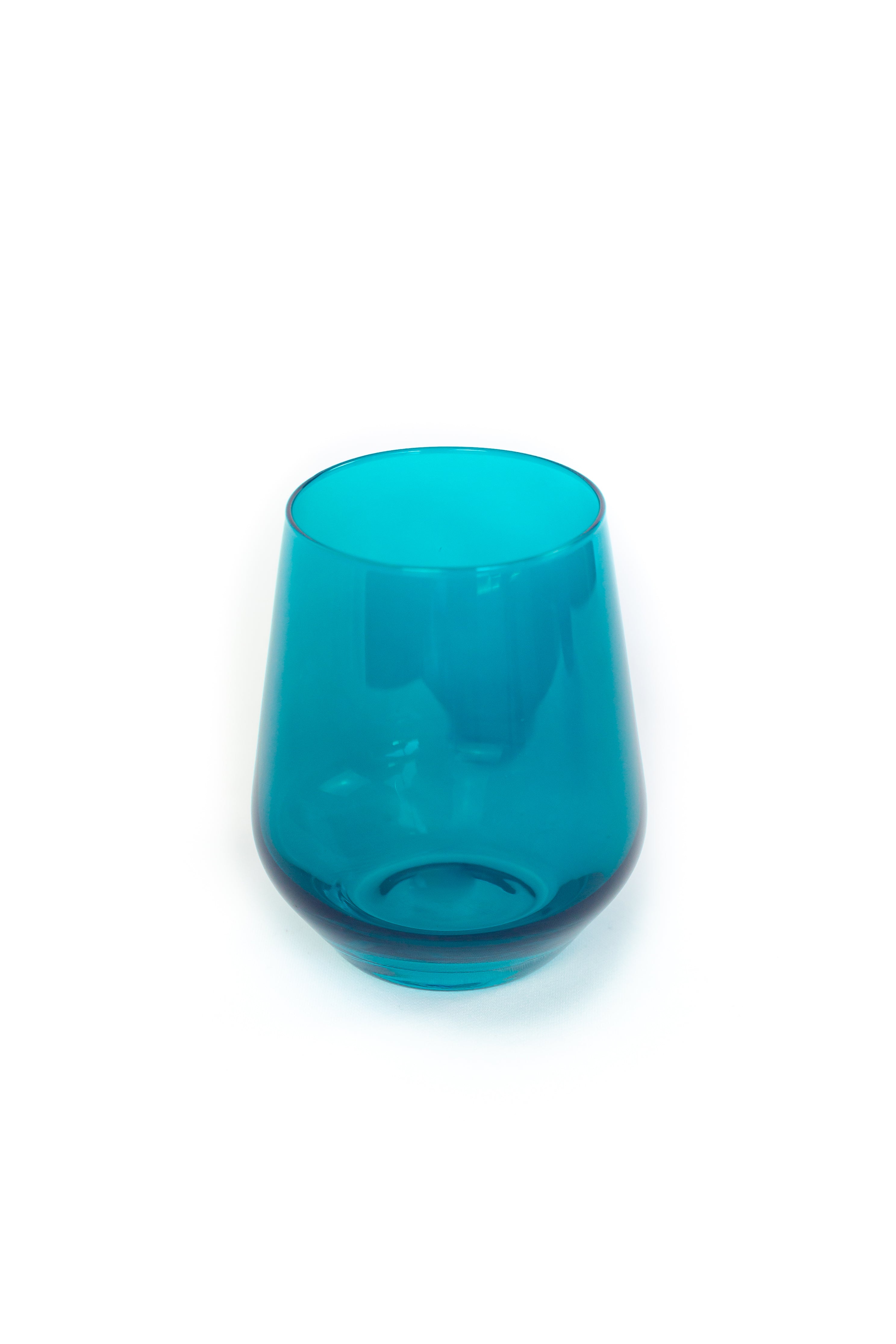 Estelle Colored Glass Estelle Colored Wine Stemless - Set of 6 {Teal} - view 11