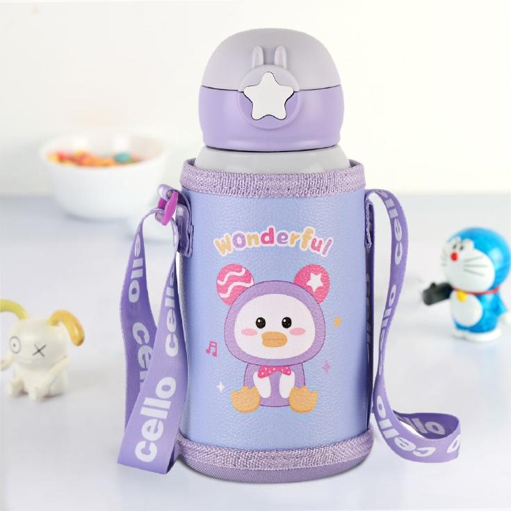 Cello Lucky Hot & Cold Stainless Steel Kids Water Bottle, 500ml - view 2