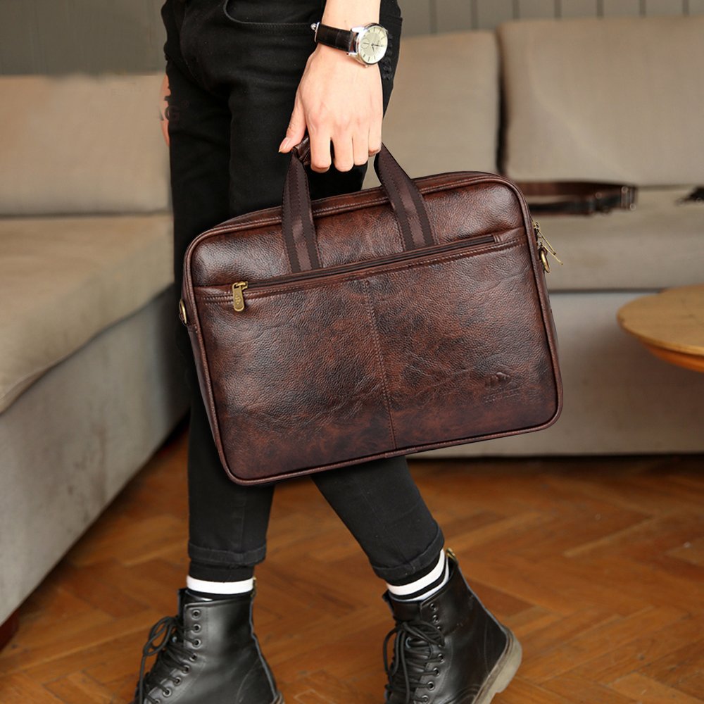 THE CLOWNFISH Carski 14-Inch Laptop Bag (Chocolate) - view 2