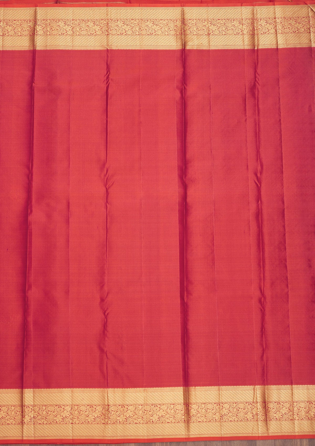 Koskii Orange Zariwork Pure Silk Saree – Women's - view 7