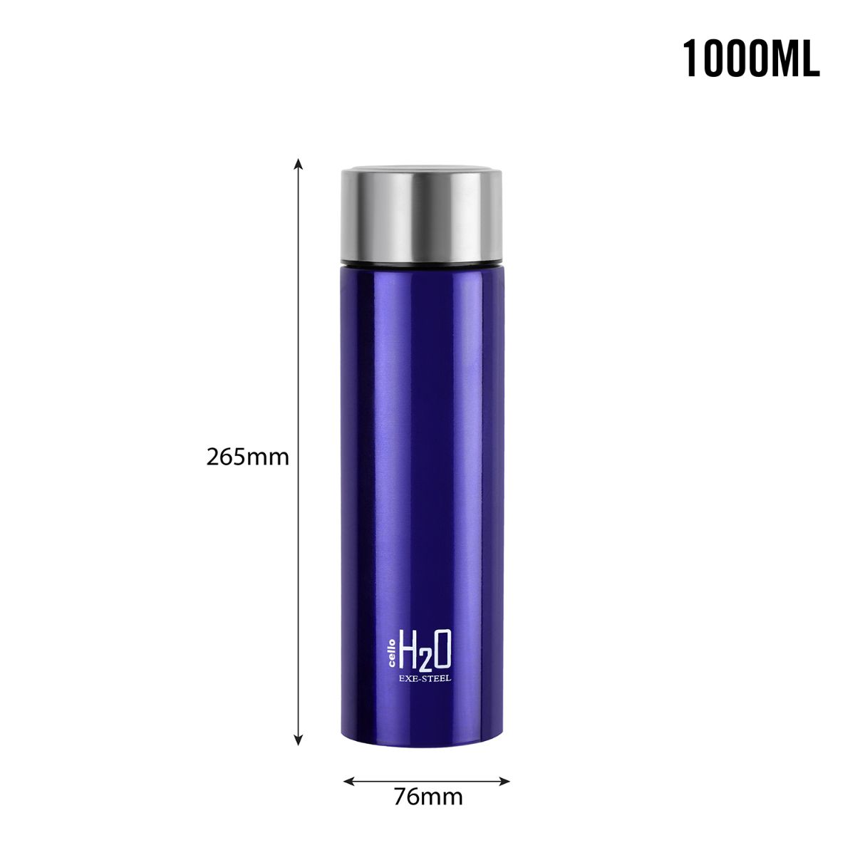 Cello H2O Stainless Steel Water Bottle, 1000ml - view 44