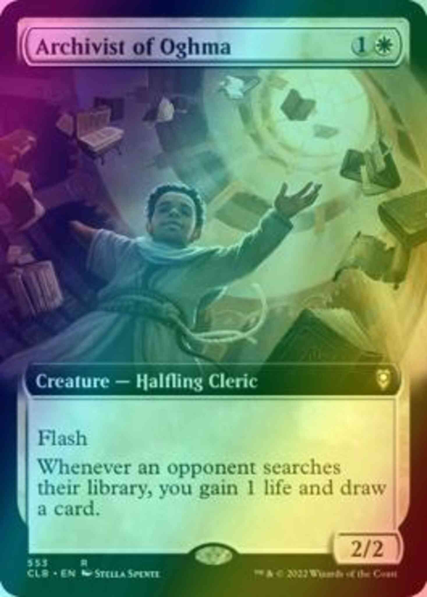 Magic Archivist of Oghma [553] [Extended Art] [Commander Legends: Battle for Baldur's Gate] [Foil]