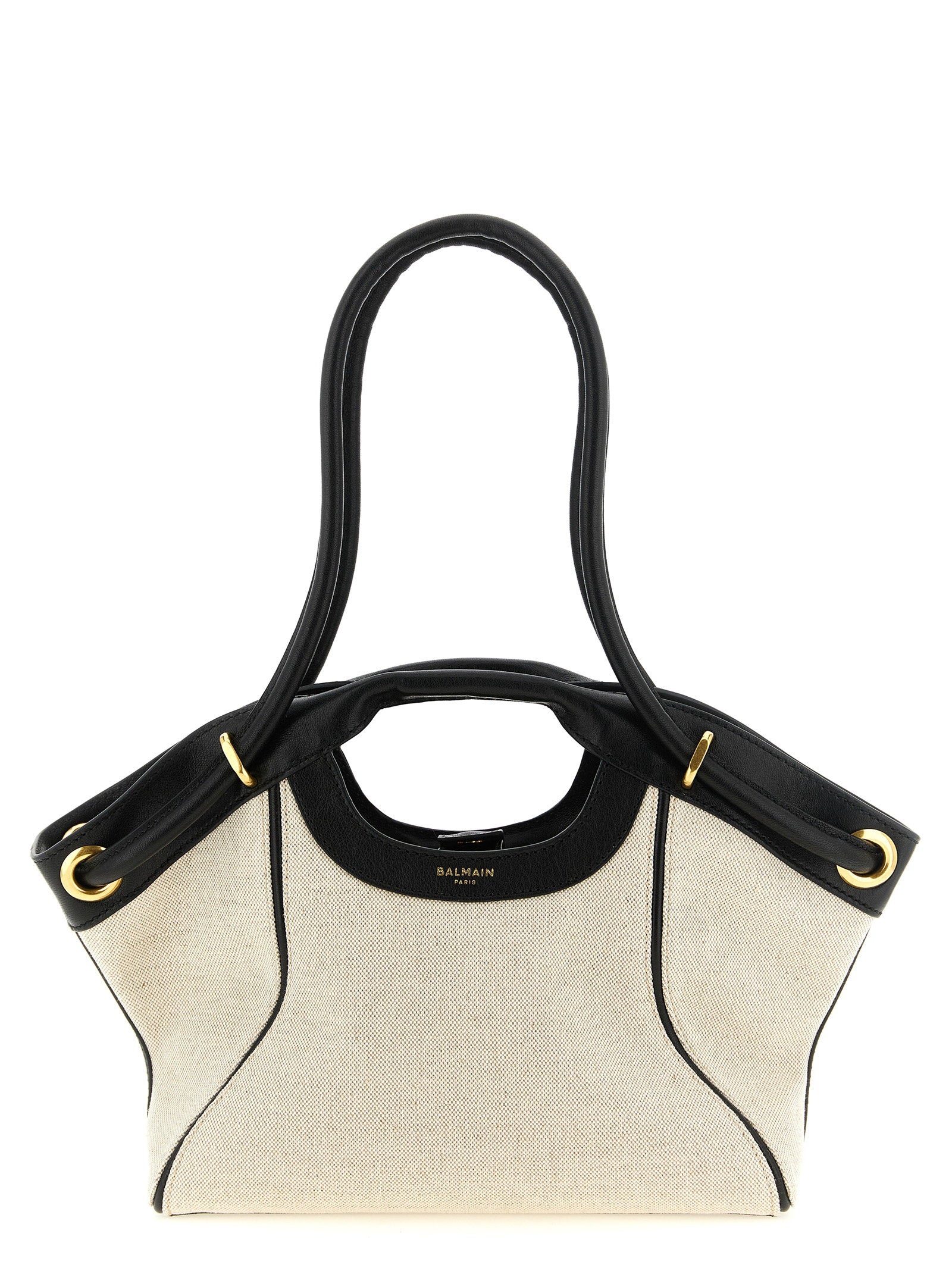 Balmain Medium Tote Shopping Bag – 58% cotton, 42% linen