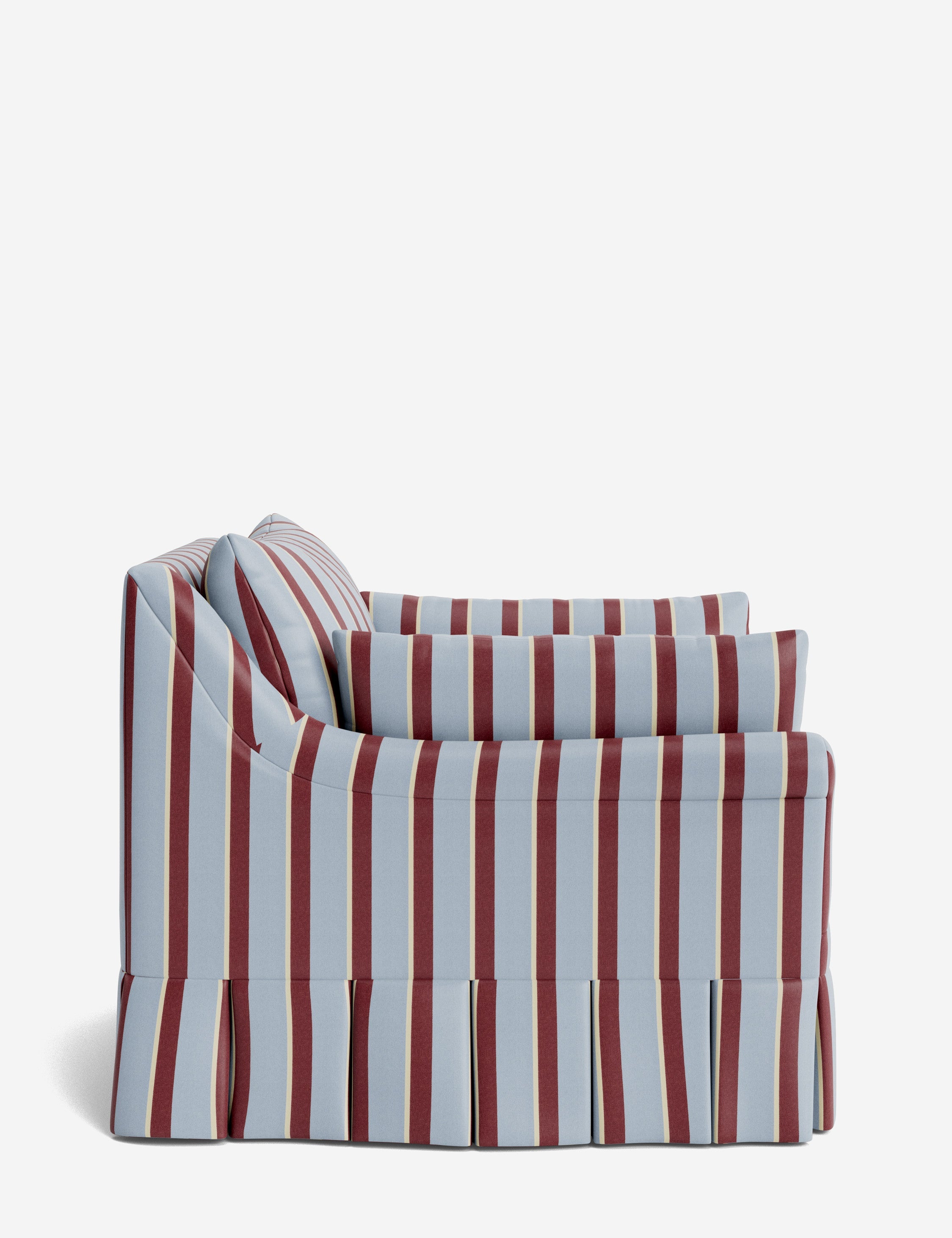 Lulu and Georgia Portola Rolled Arm Luxe Depth Pleated Chair - view 64