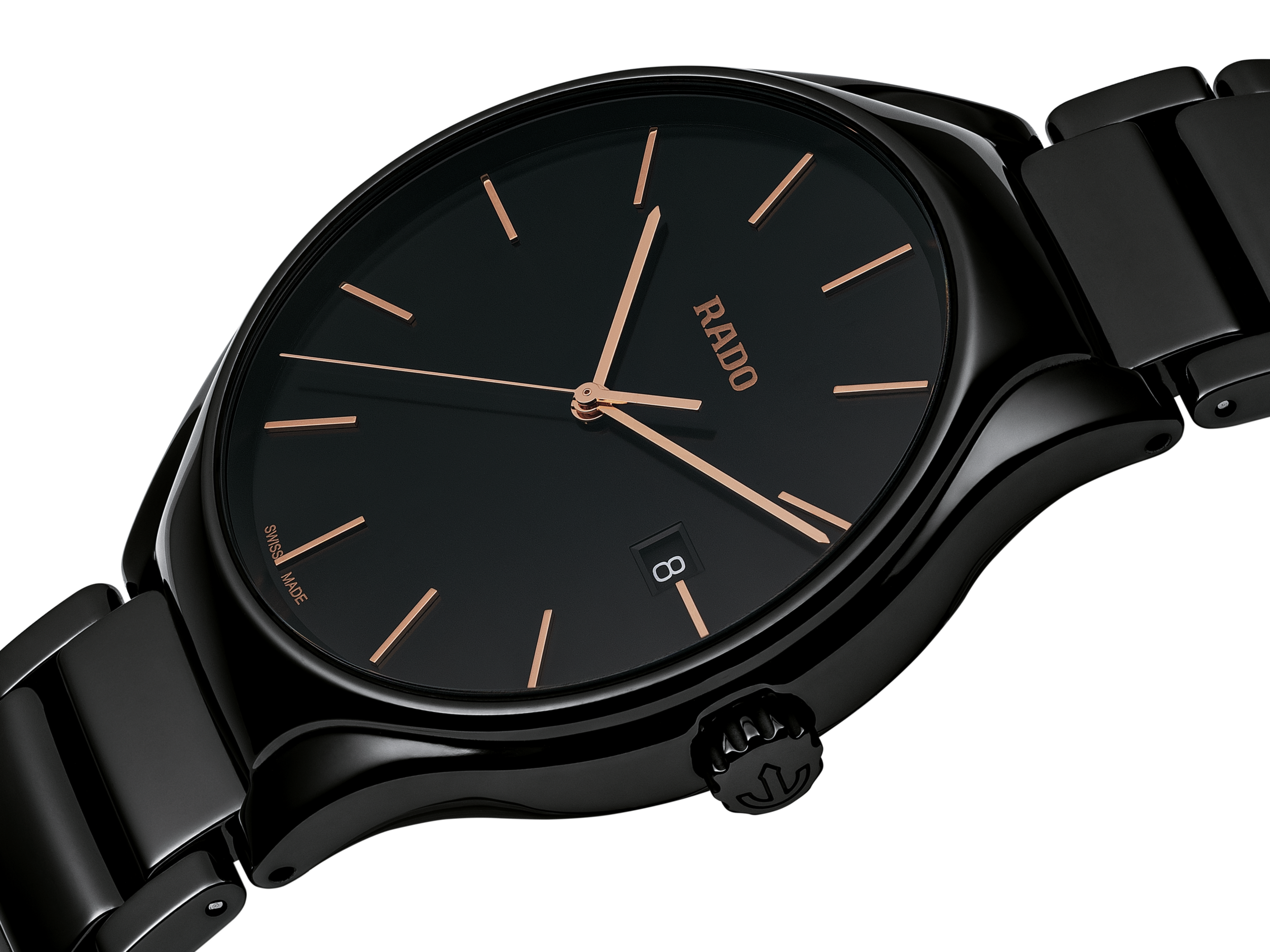Rado True Black Dial Unisex 40mm