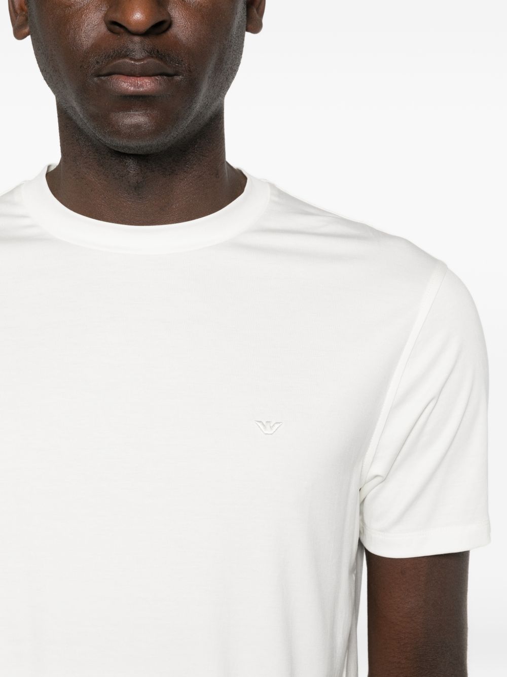Emporio Armani Modal and silk blend t-shirt - view 2