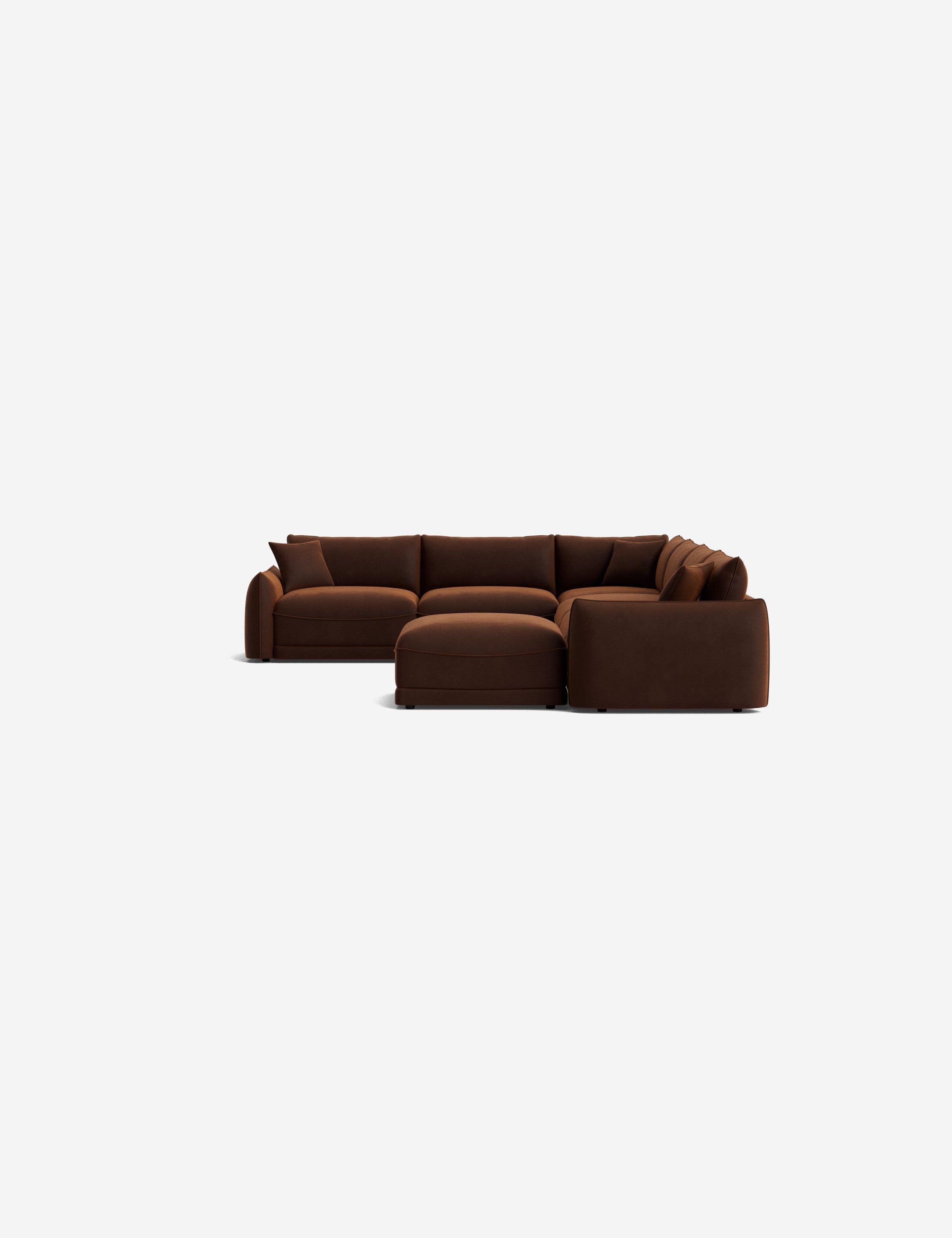 Lulu and Georgia Balmer Modular Corner Sectional Sofa With Ottoman - view 92