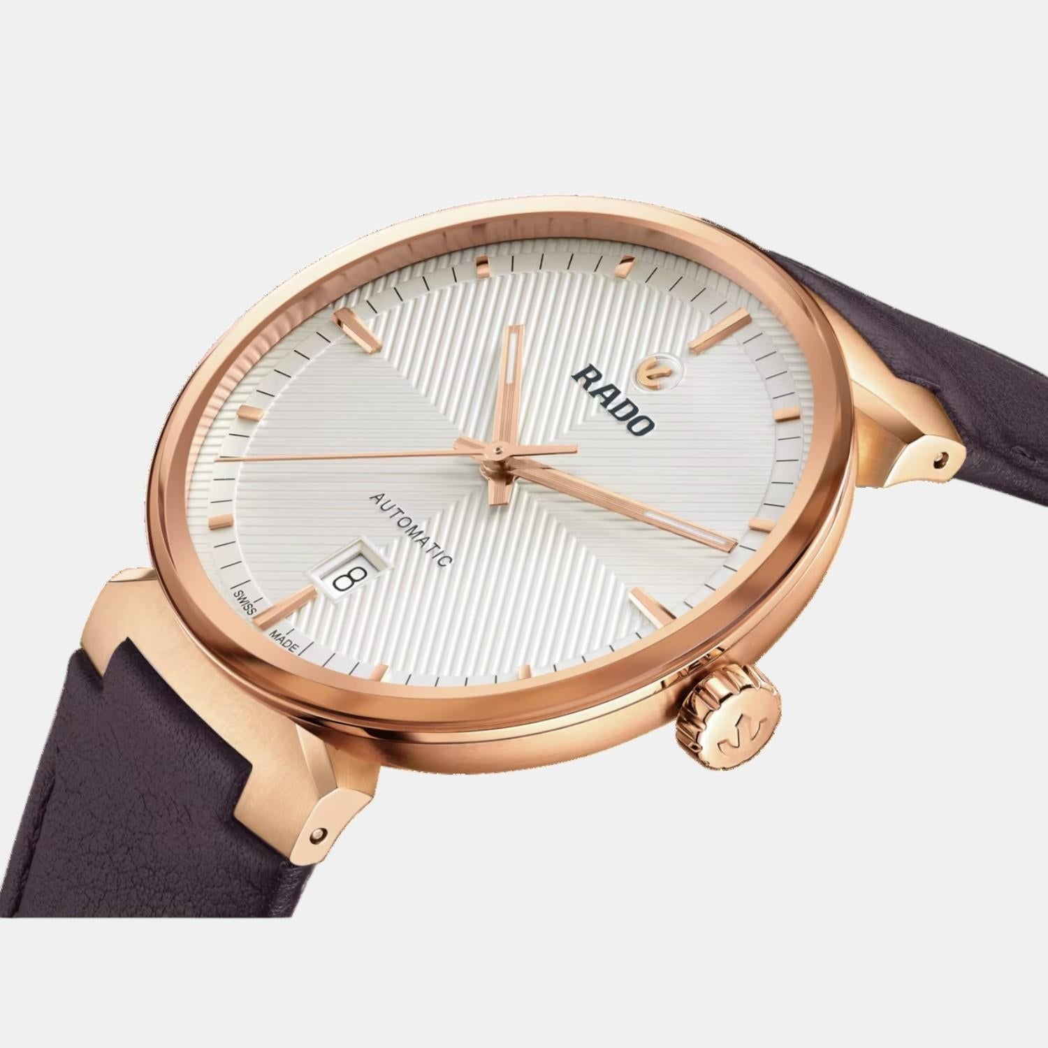 Rado Florence Unisex Automatic Silver & White Dial Analog Leather Watch R48905015 - view 2