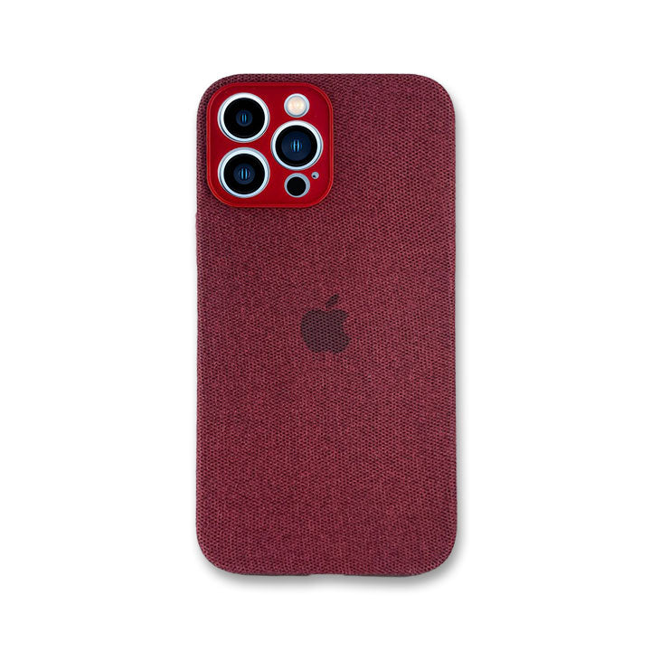 KShop iPhone 13 Pro Max Fabric Case - Red