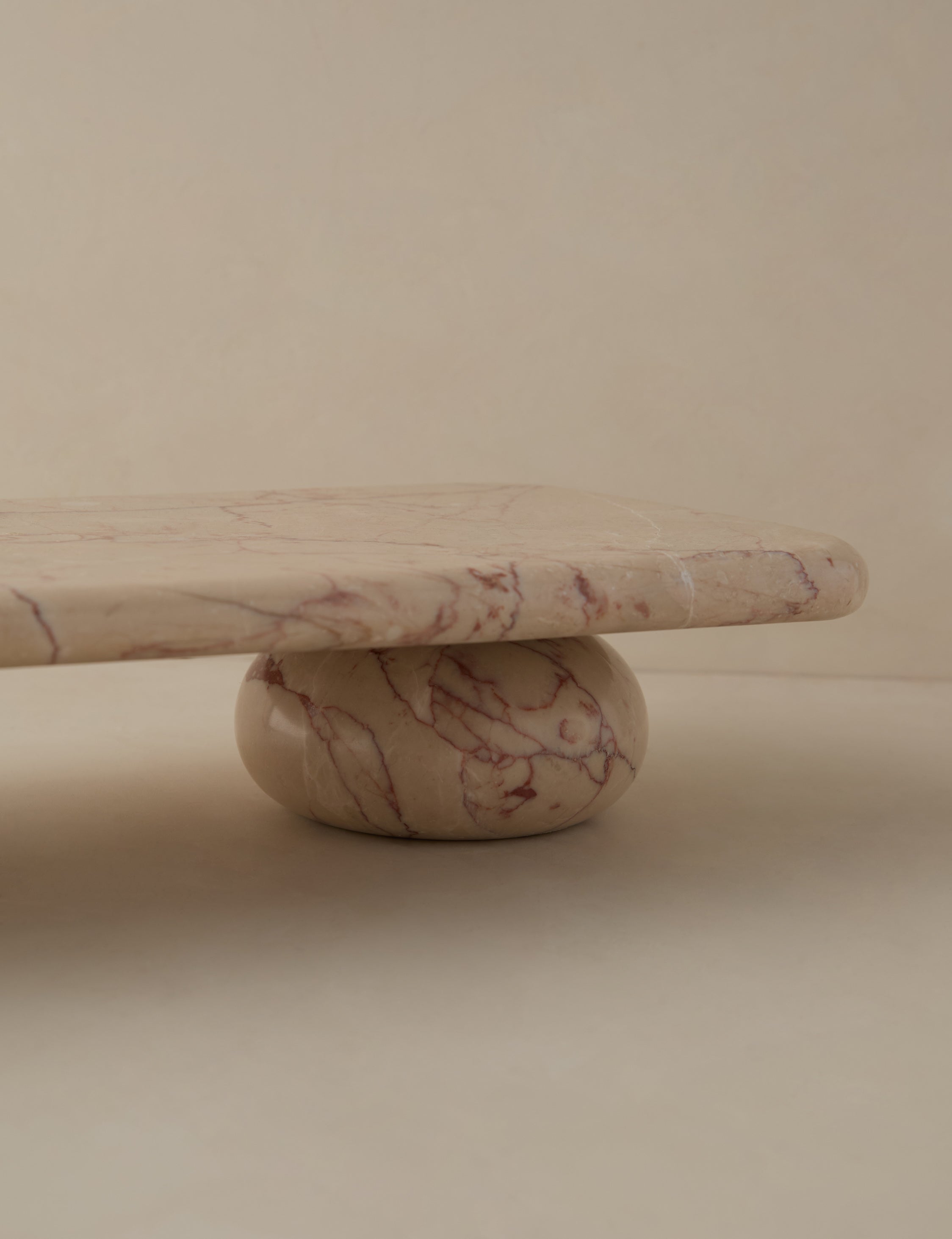 Lulu and Georgia Lusine Rectangular Marble Serving Stand - view 4