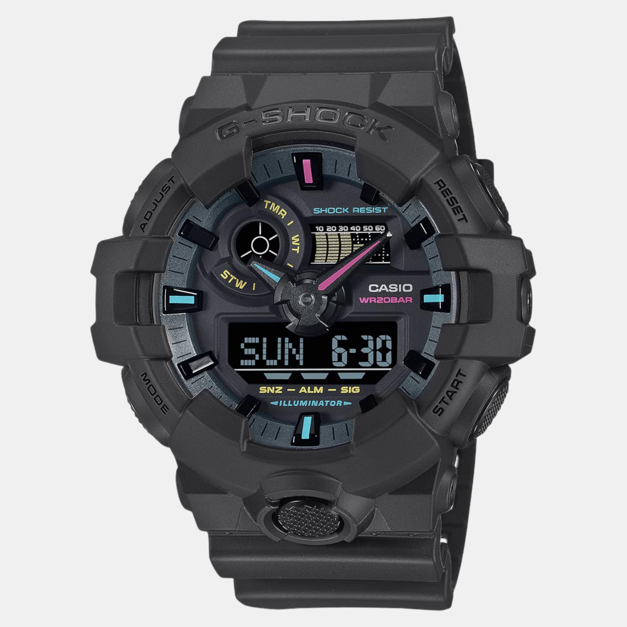 Casio G-Shock Men Quartz Black Dial Analog-Digital Resin Watch G1553
