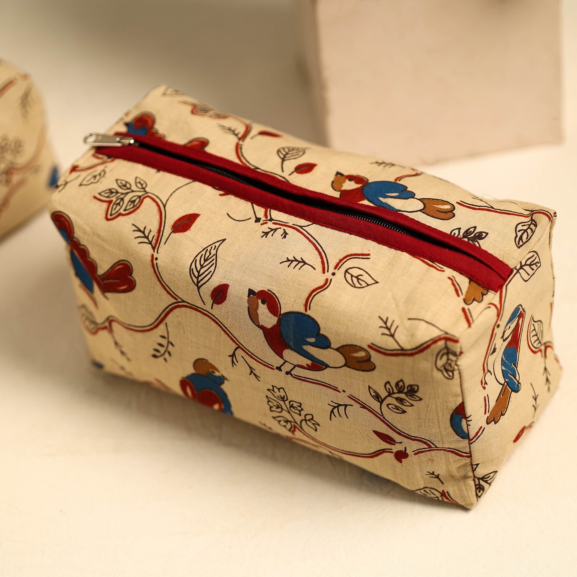 NOORI BAZAR Beige - Handmade Cotton Toiletry Bags (Set of 3) 03 - view 2
