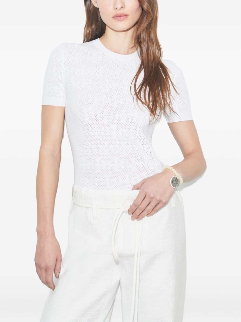 Tory Burch Monogram t-shirt - view 2